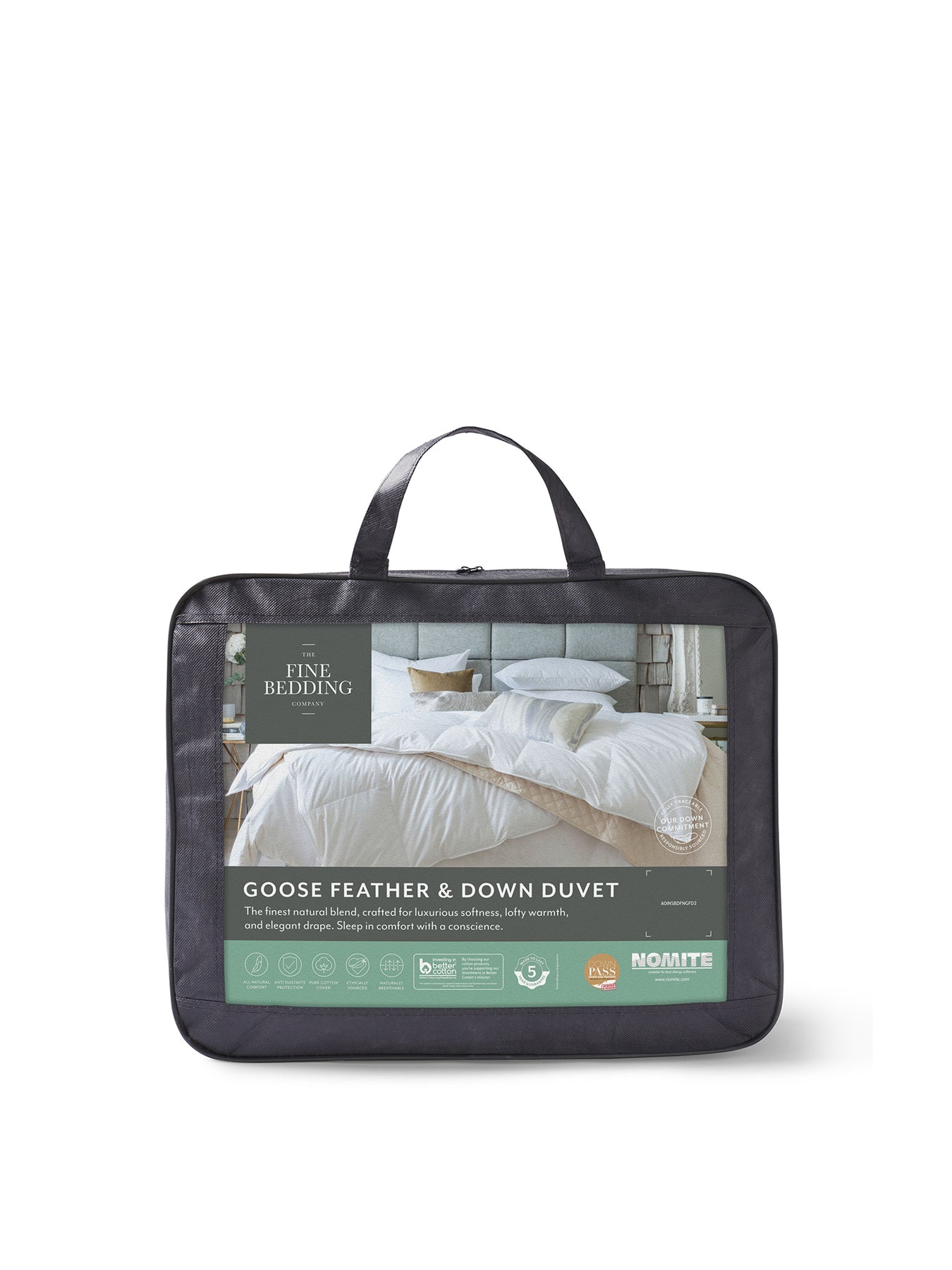 Goose Feather and Down Duvet 10.5 Tog White King