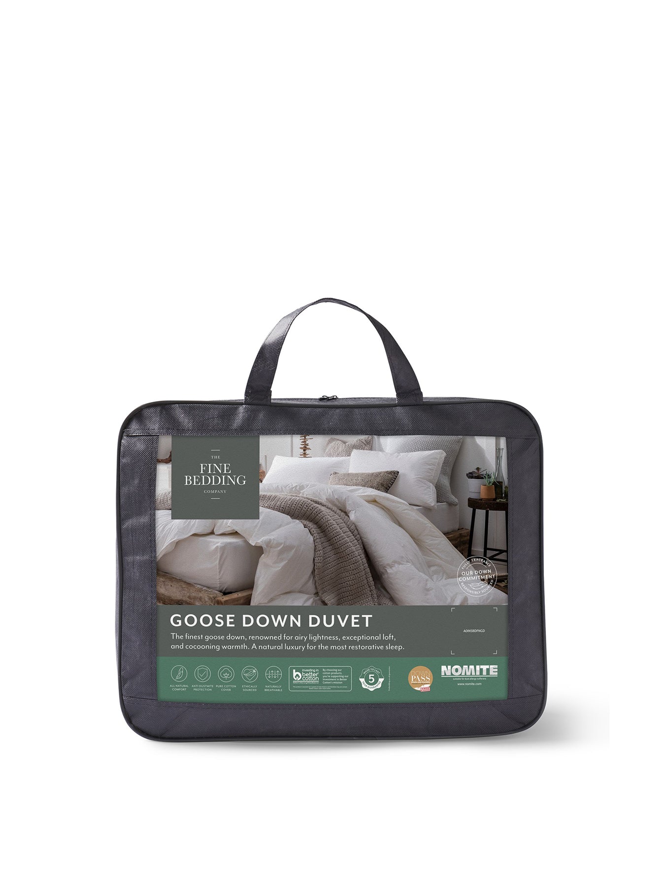 Goose Down Duvet 13.5 Tog White Double