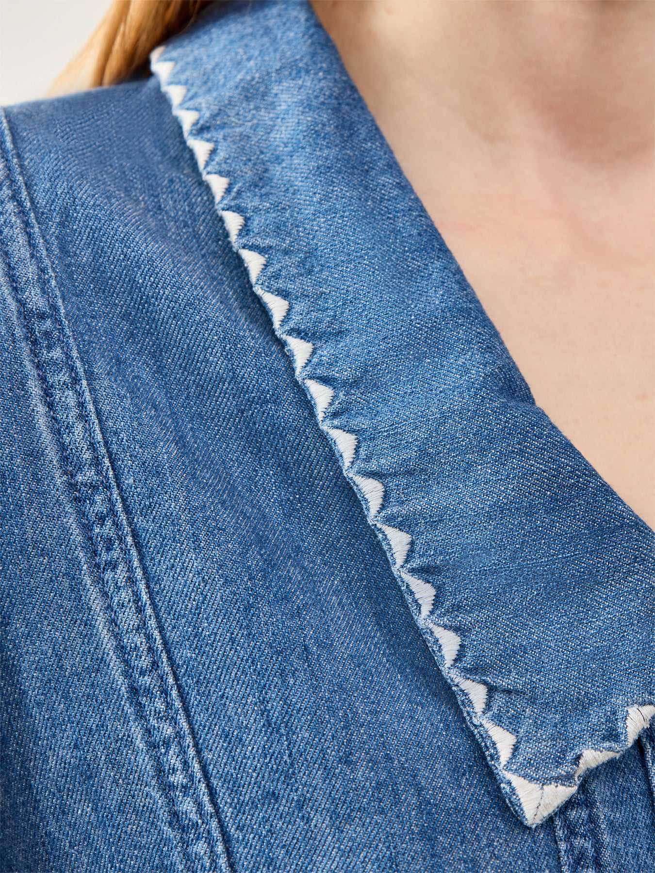 Talia Button Down Top Denim
