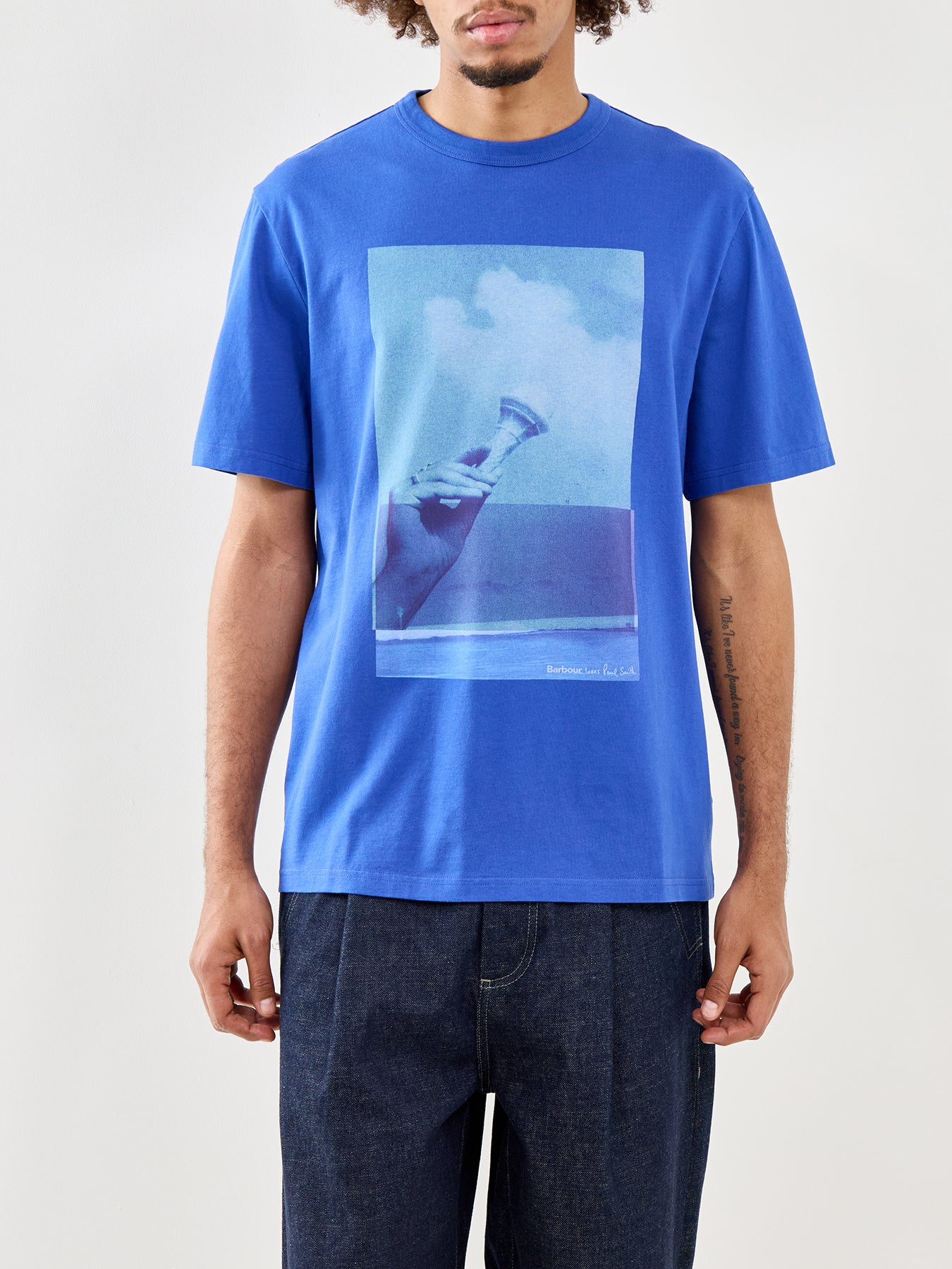 Paul Smith Loves Barbour Scoop Graphic T-Shirt
