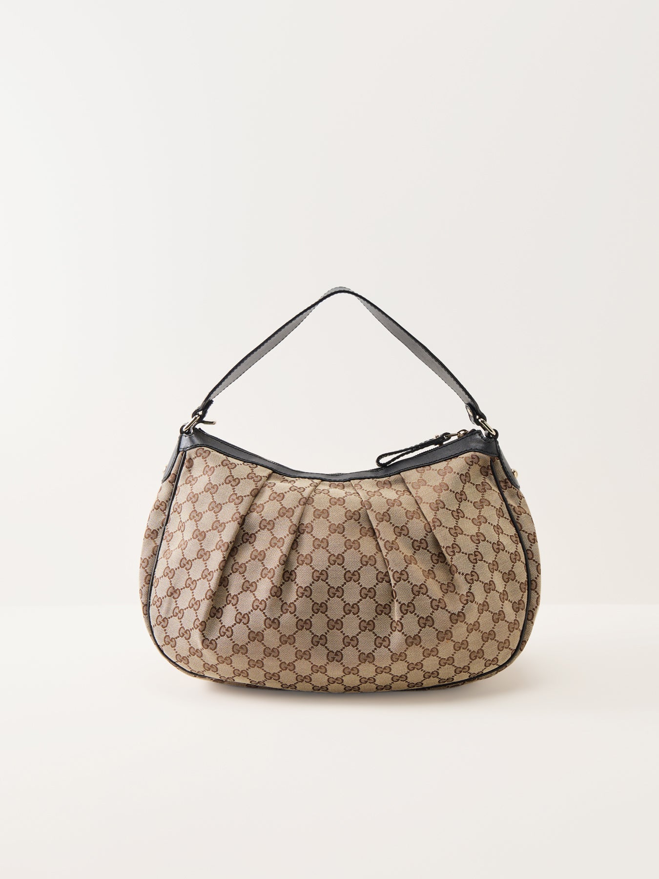 Vintage Gucci Sukey Hobo Bag Black Canvas