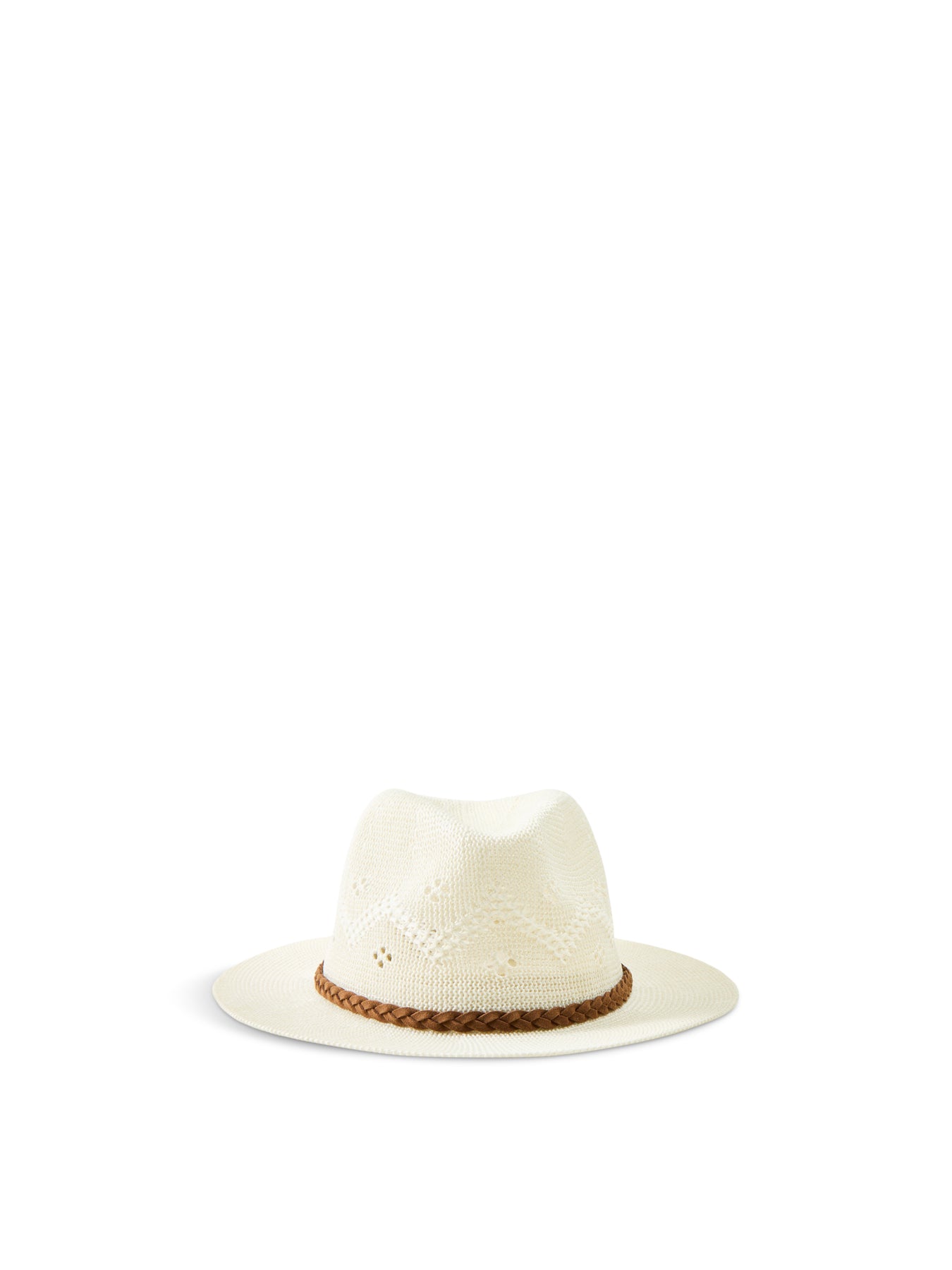 Flowerdale Fedora Summer Hat White