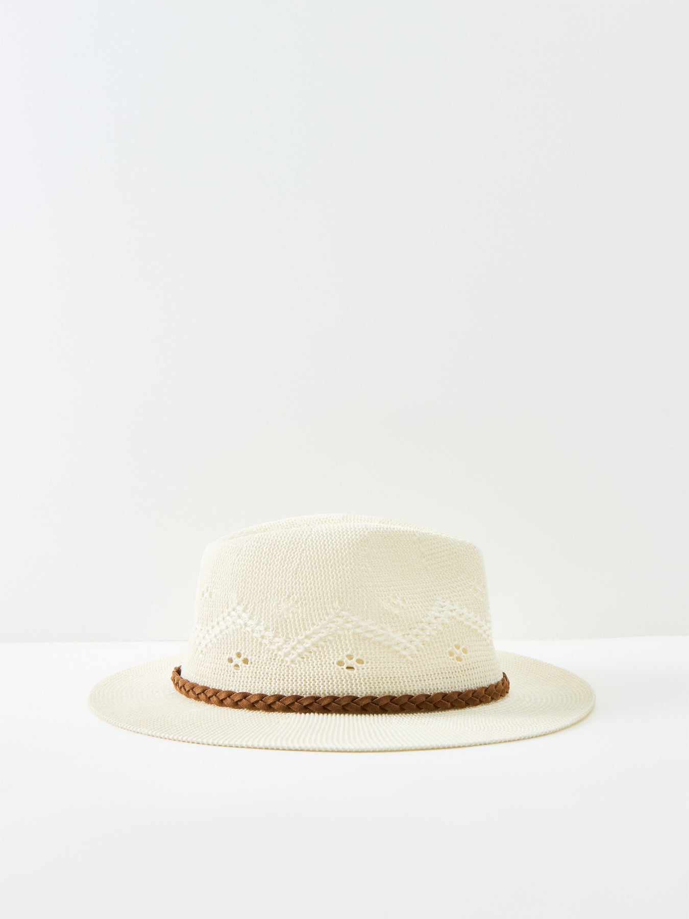 Flowerdale Fedora Summer Hat White