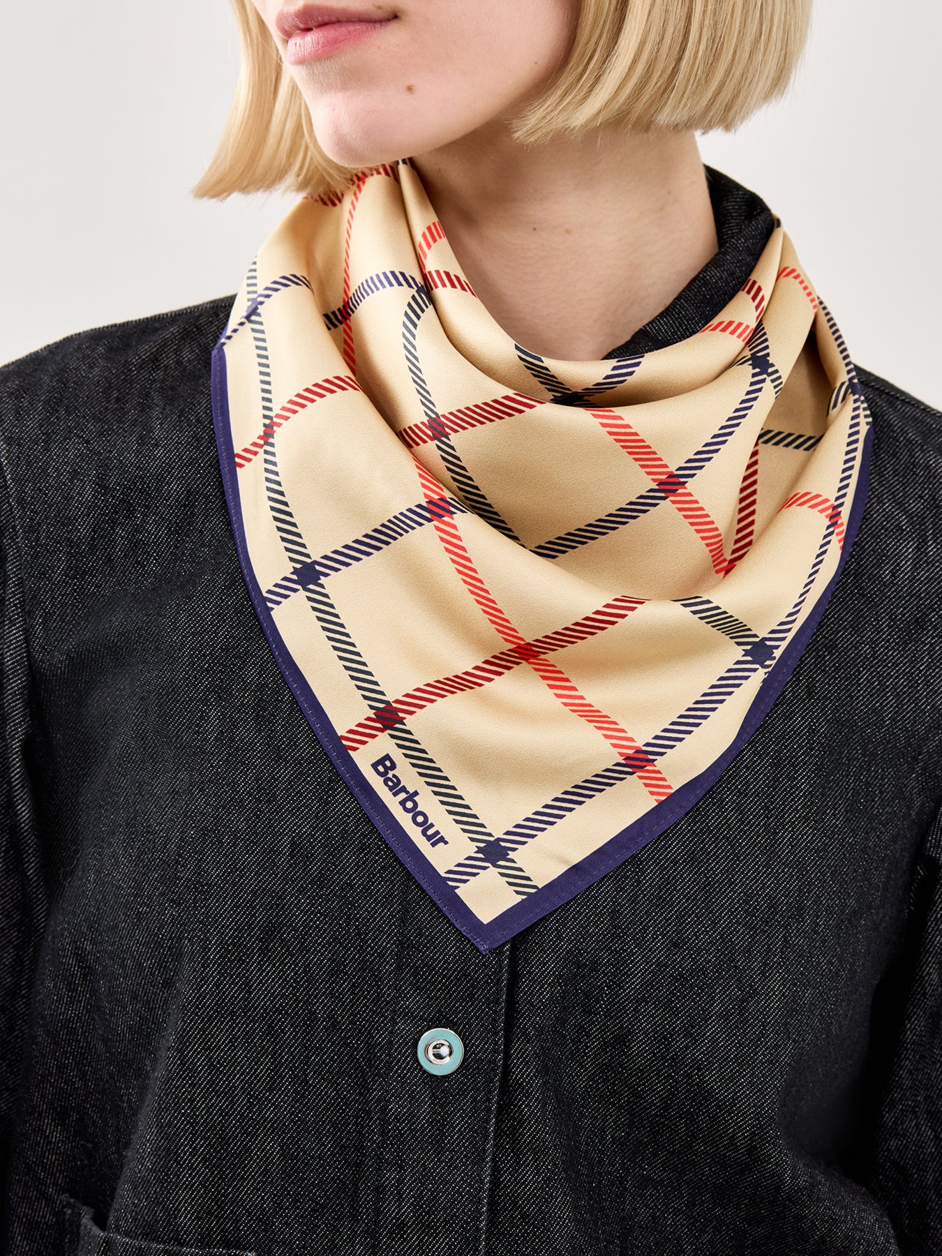 Mackworth Head and Neck Scarf Beige