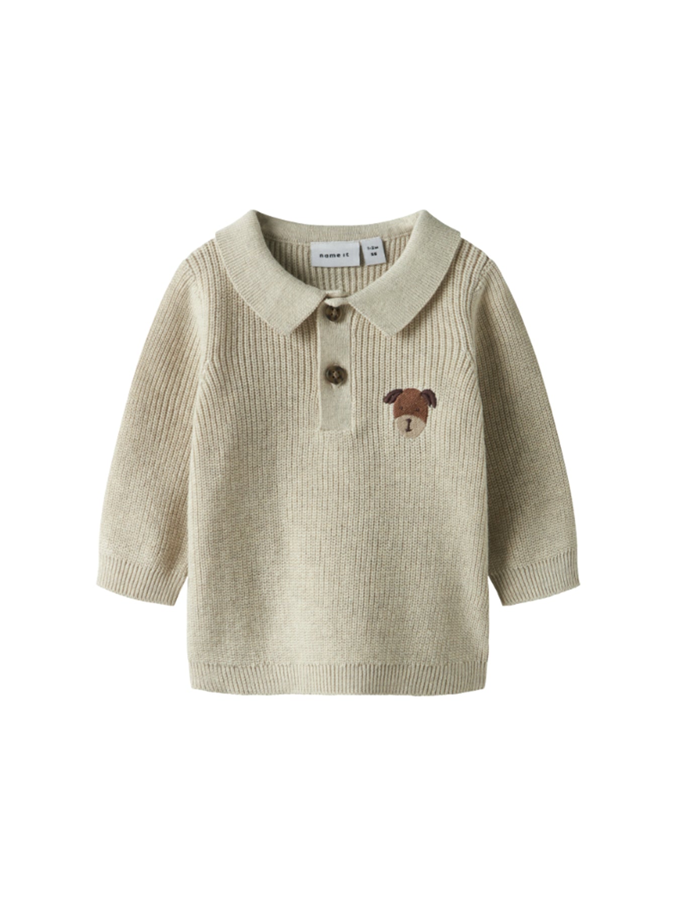 Baby Tant Knit Polo Beige
