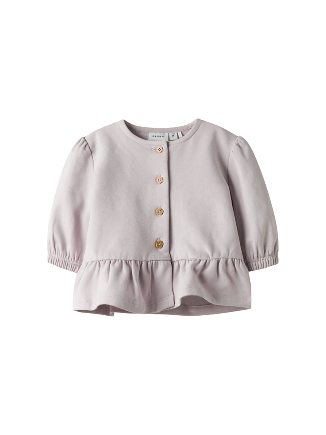 Baby Tilla Sweat Cardigan Lilac