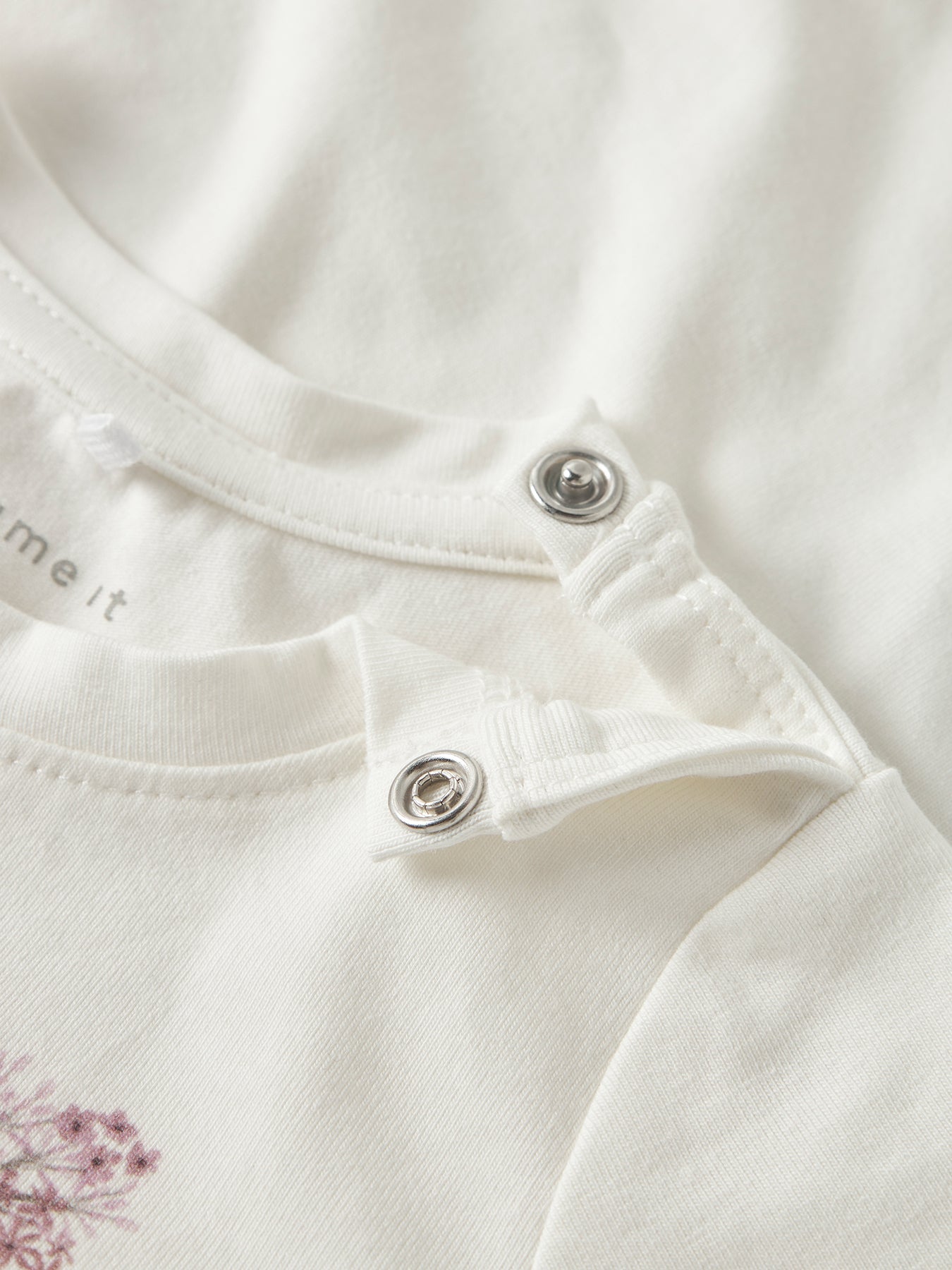 Baby Bussa Long Sleeve Top White
