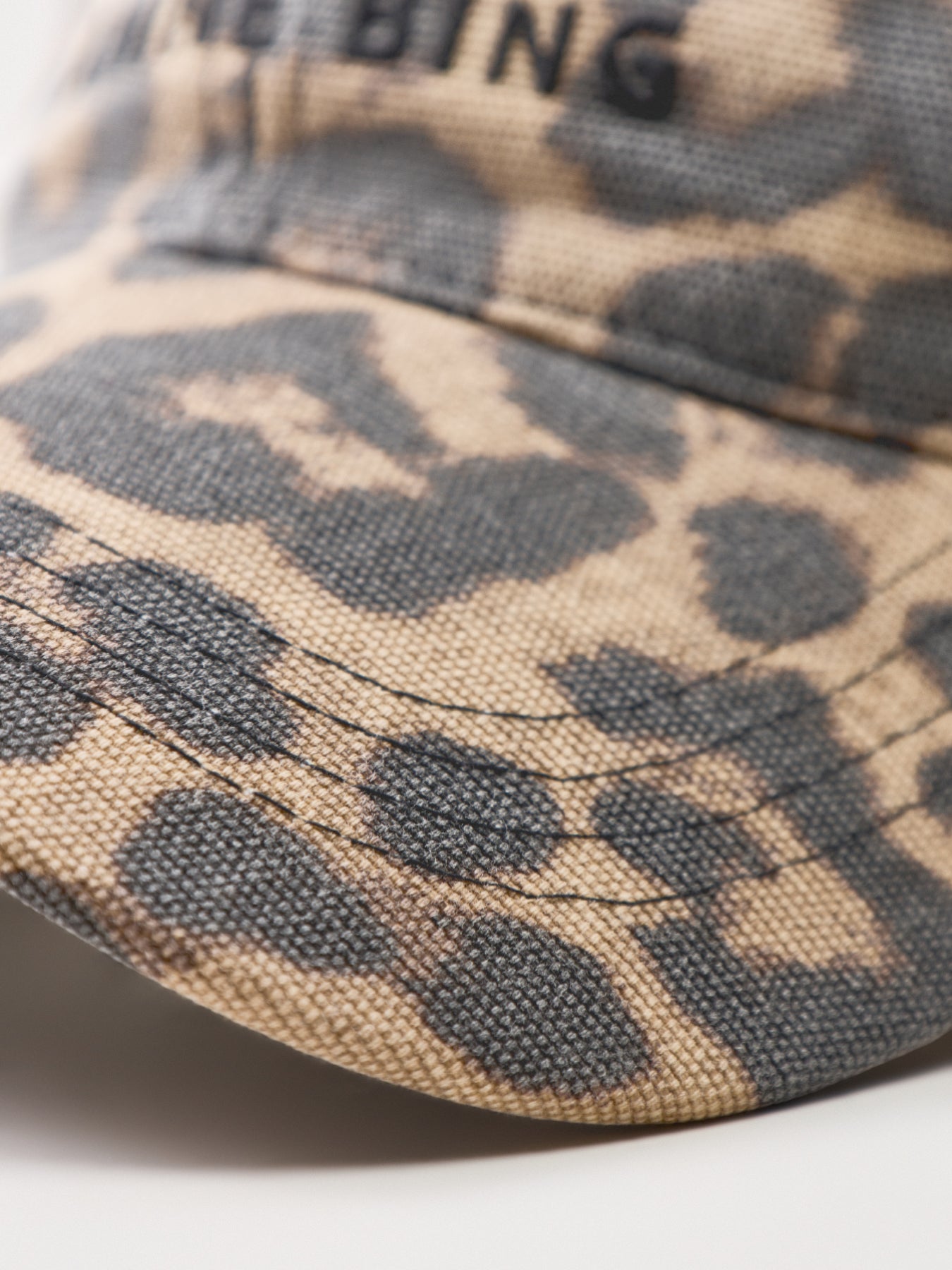 Jeremy Leopard Print Baseball Cap Leopard