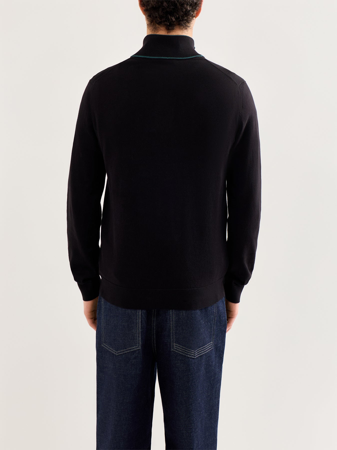 Half-Zip Knit Black