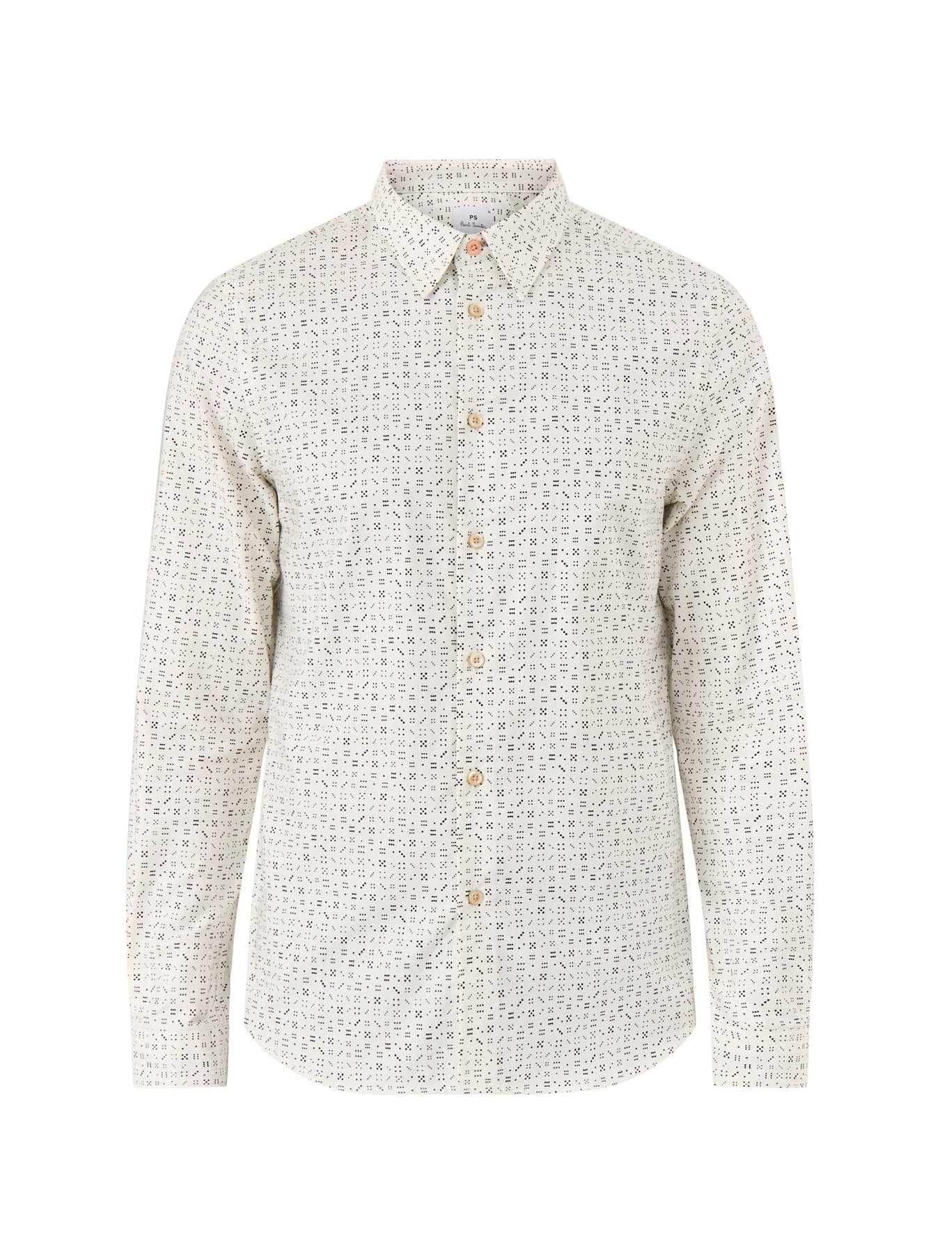 Dice Dots Oxford Shirt White