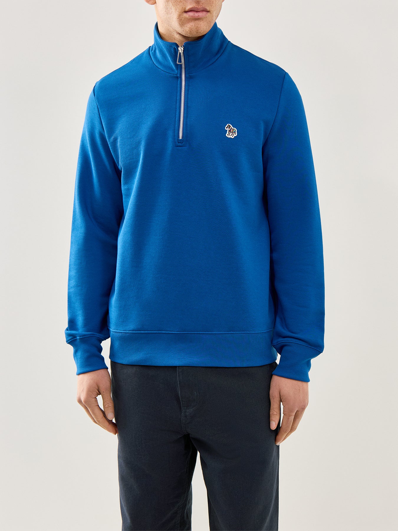 Half Zip Zebra Sweat