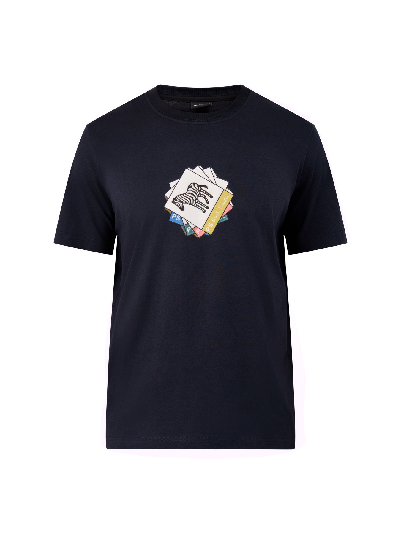 Zebra Squares T-Shirt Dark Navy