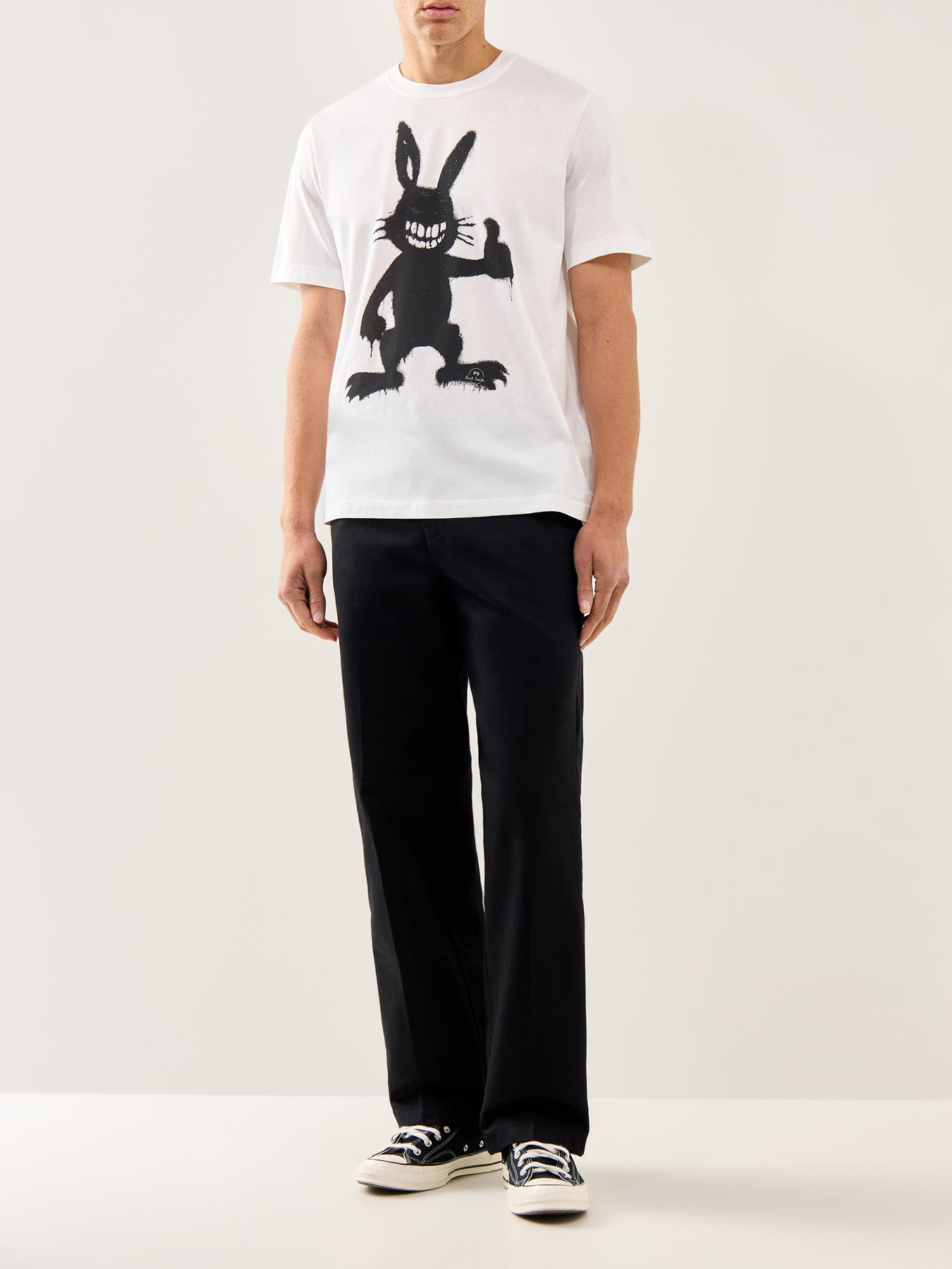 Smile Rabbit T-Shirt White