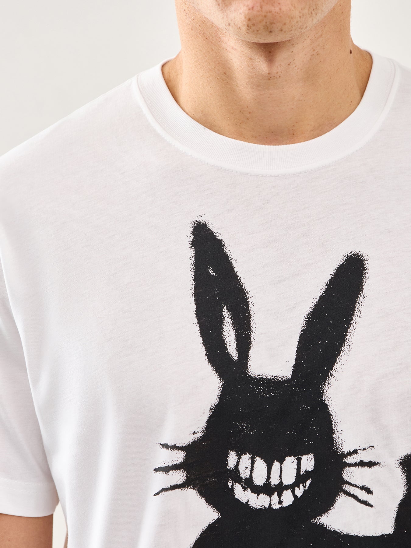 Smile Rabbit T-Shirt White