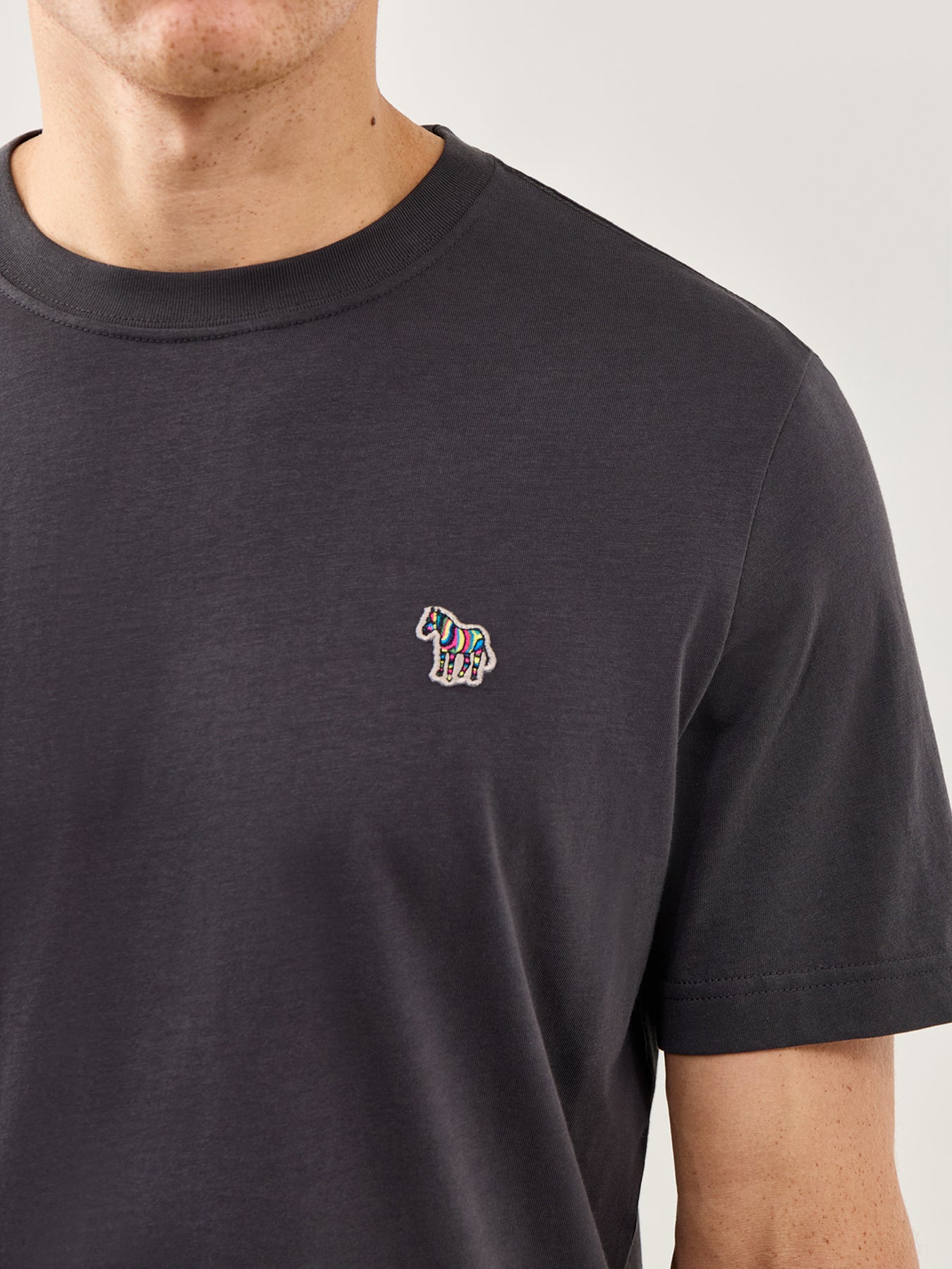 Zebra Graphic T-Shirt Grey
