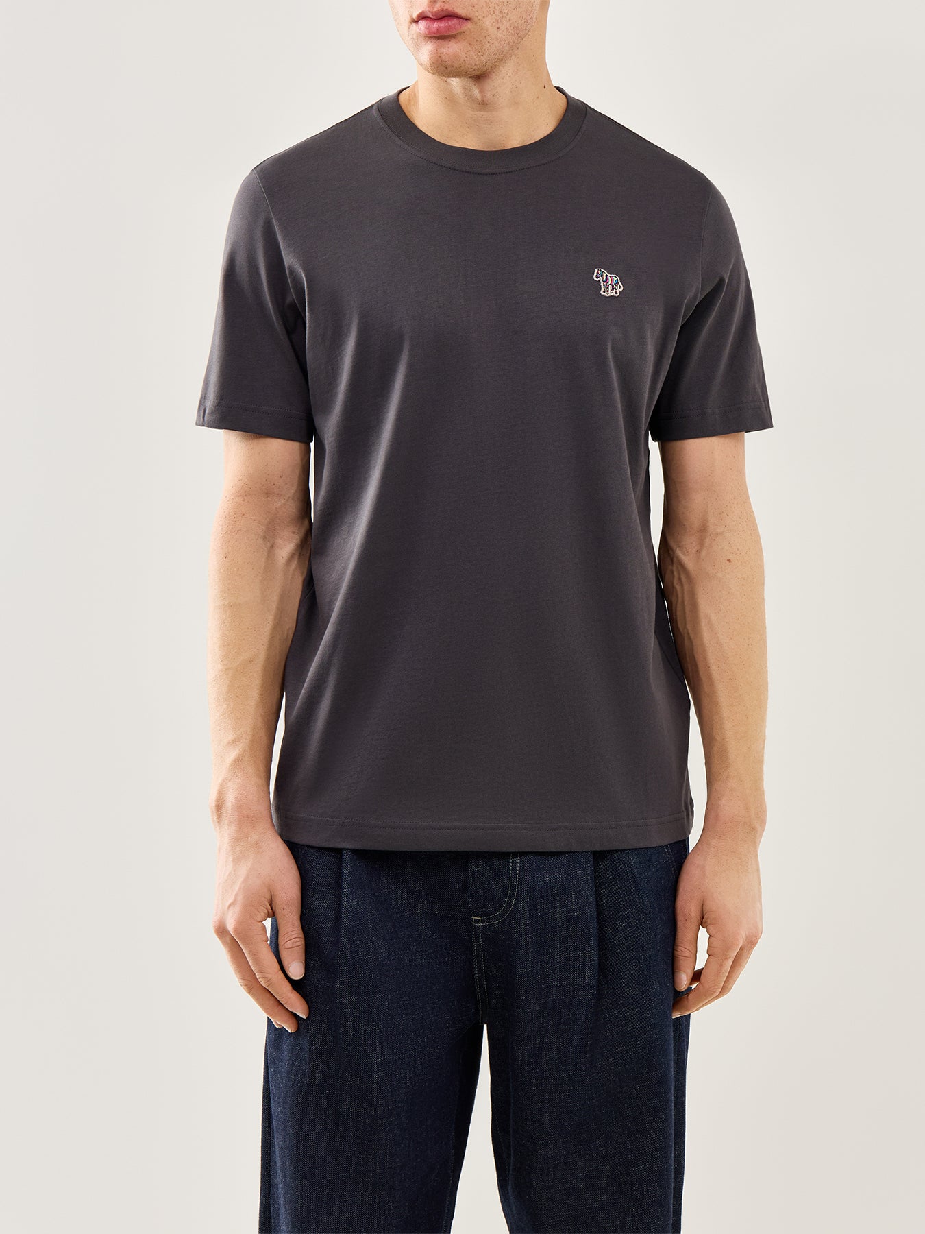 Zebra Graphic T-Shirt Grey