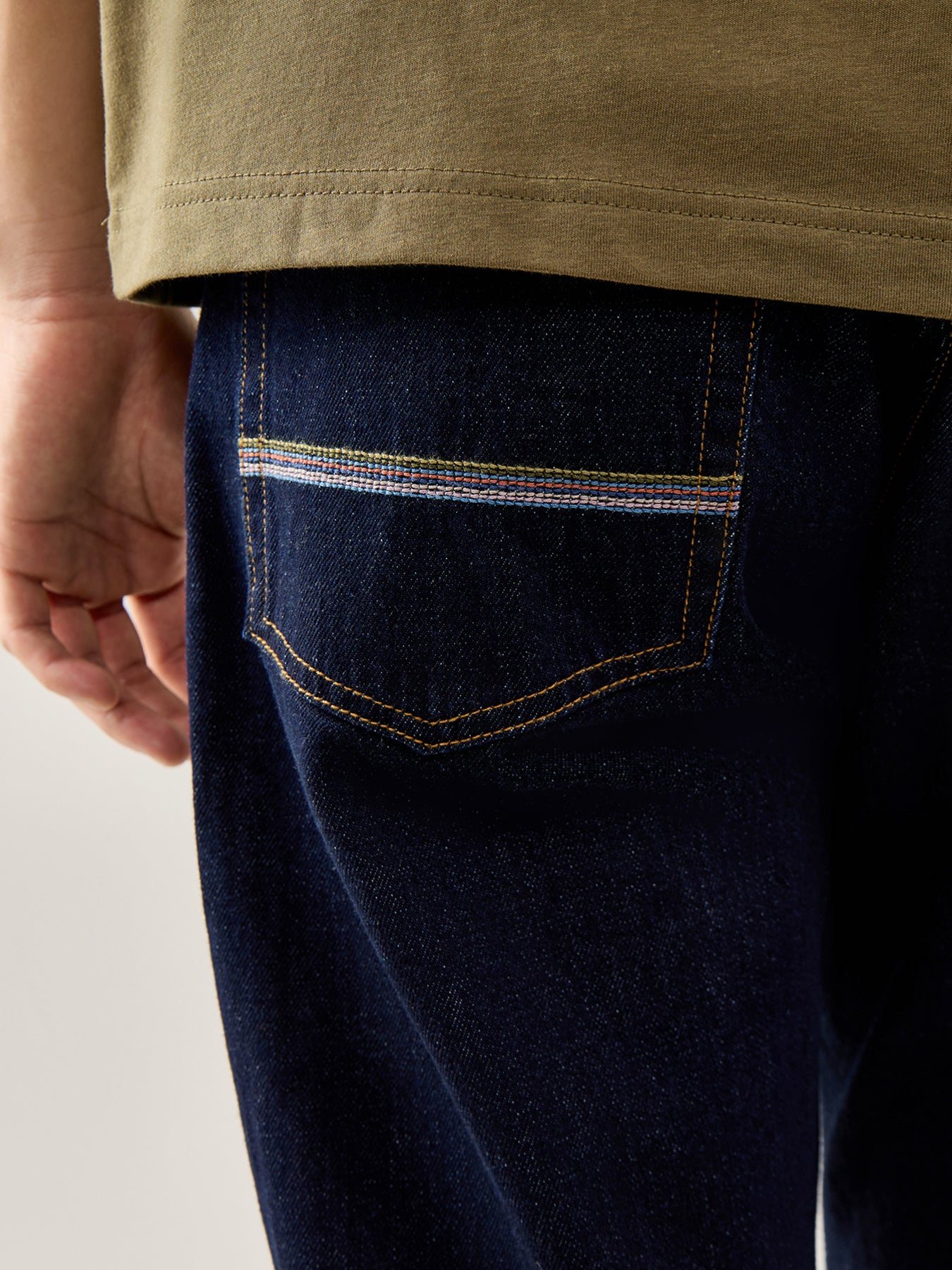 Relaxed Taper Fit Jeans Blue