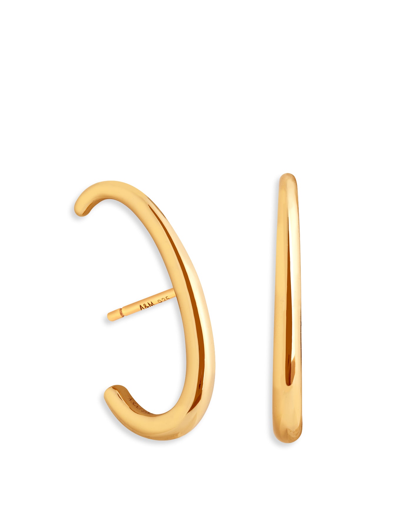 Dome Cuff Studs Gold