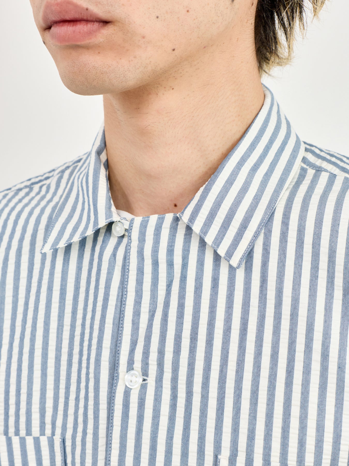 Leavel Stripe Short Sleeve Shirt