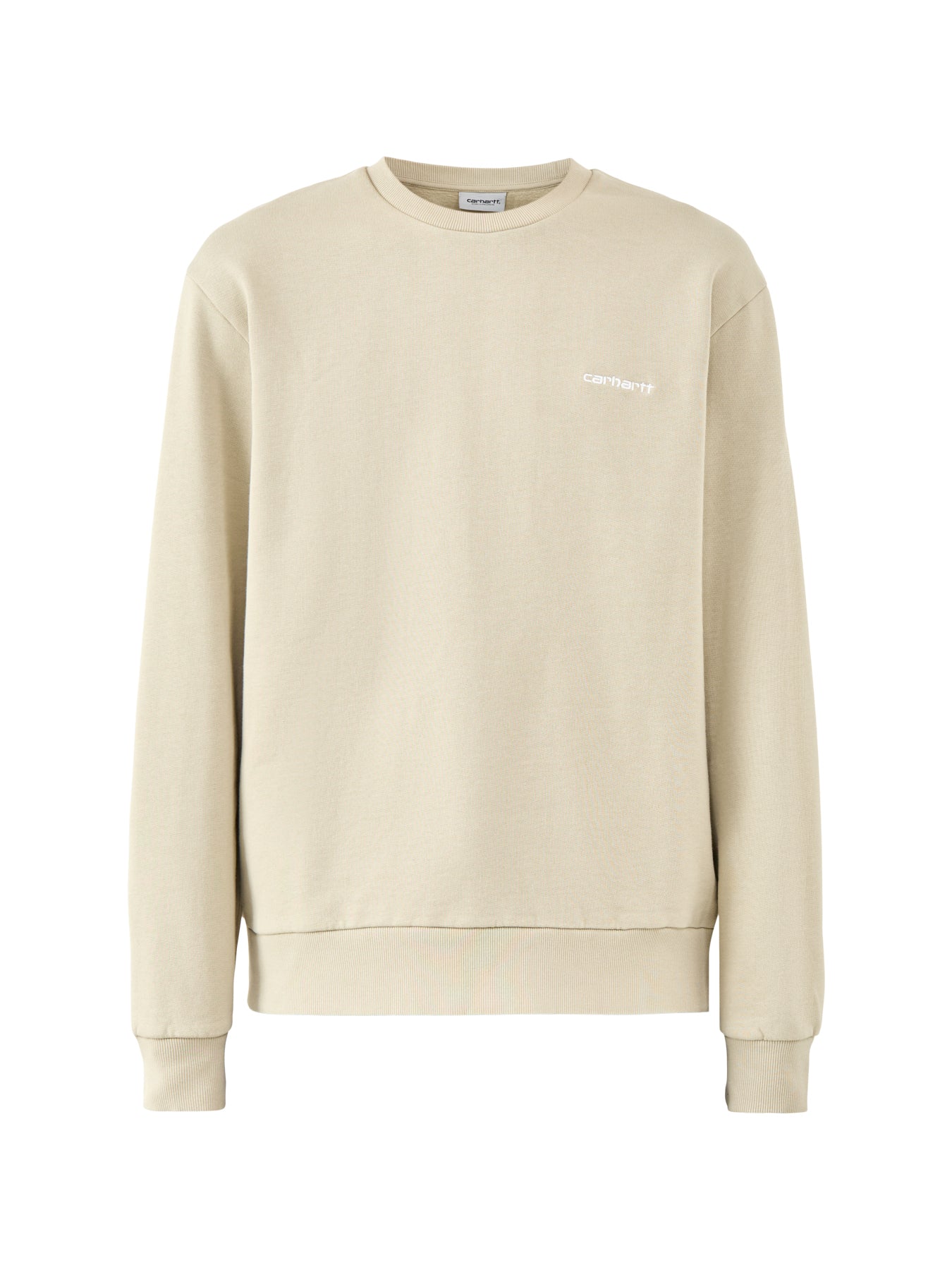 Script Embroidery Sweatshirt Neutral