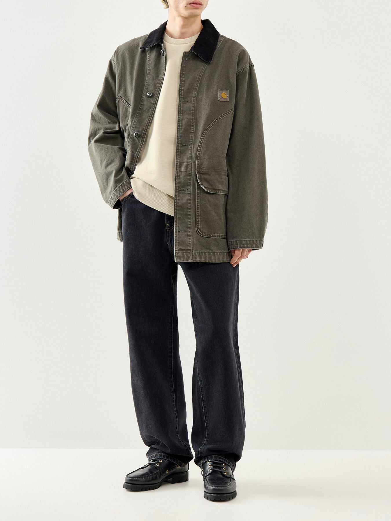 Script Embroidery Sweatshirt Neutral