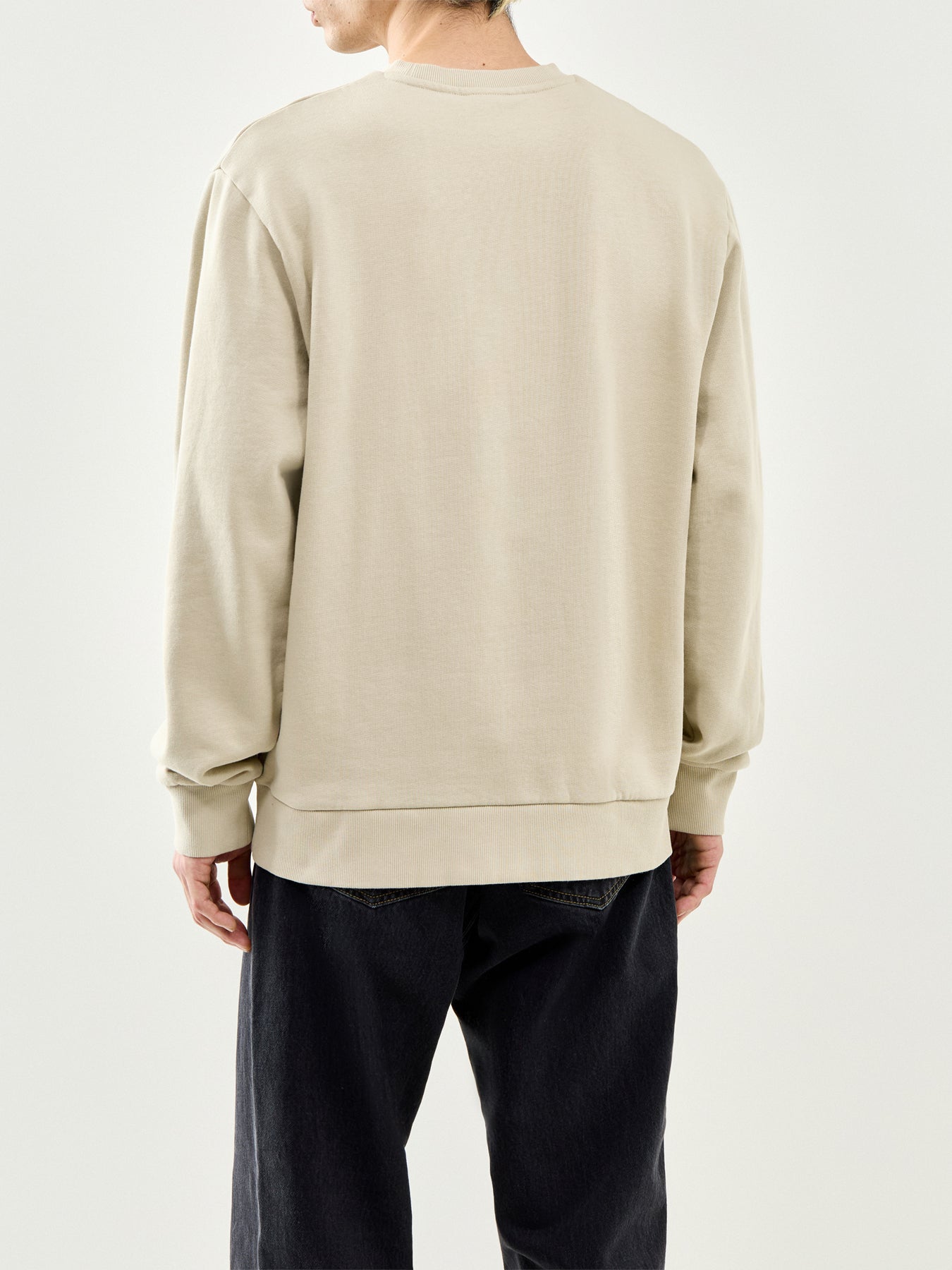 Script Embroidery Sweatshirt Neutral