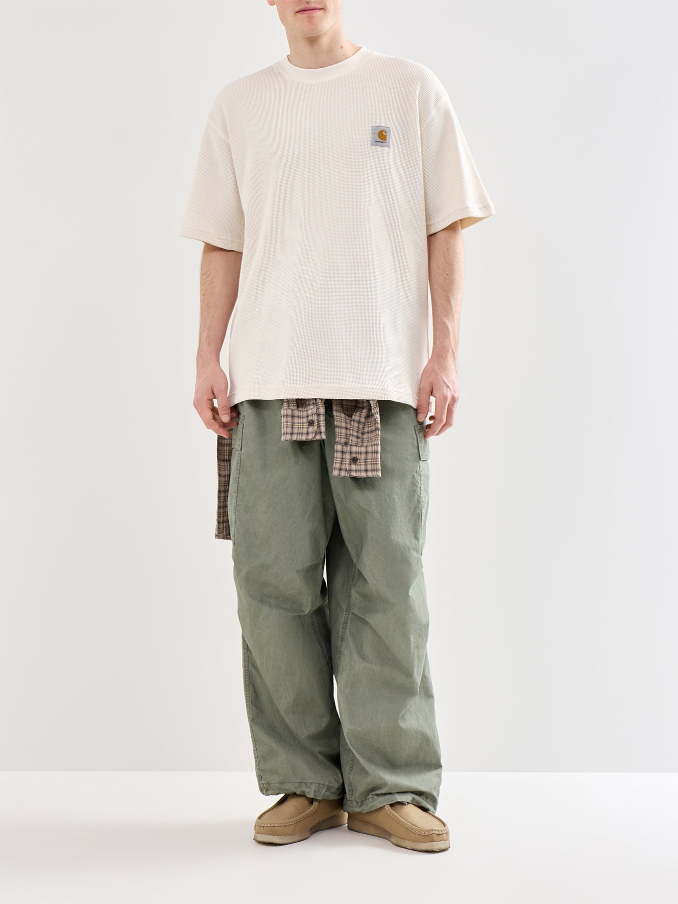 Nelson Waffle T-Shirt Beige