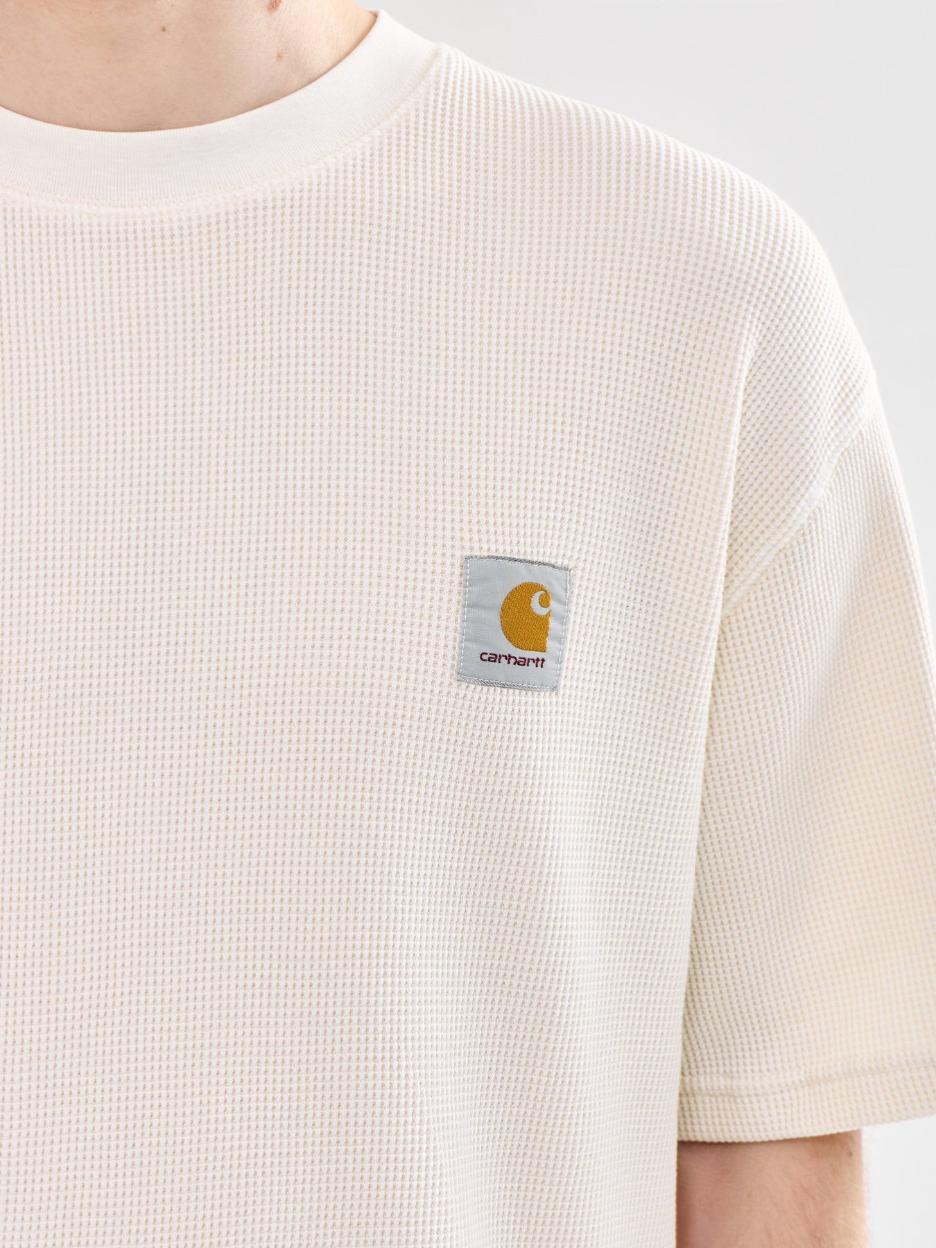 Nelson Waffle T-Shirt Beige