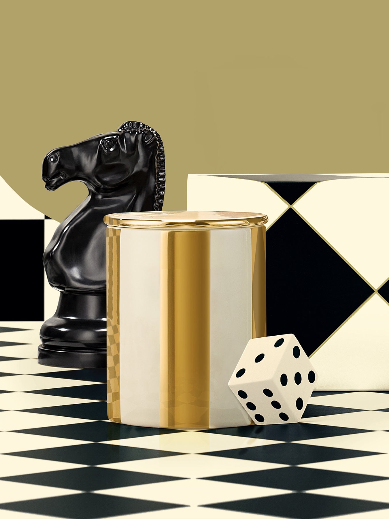 Bitter Orange & Chocolate Ceramic Candle