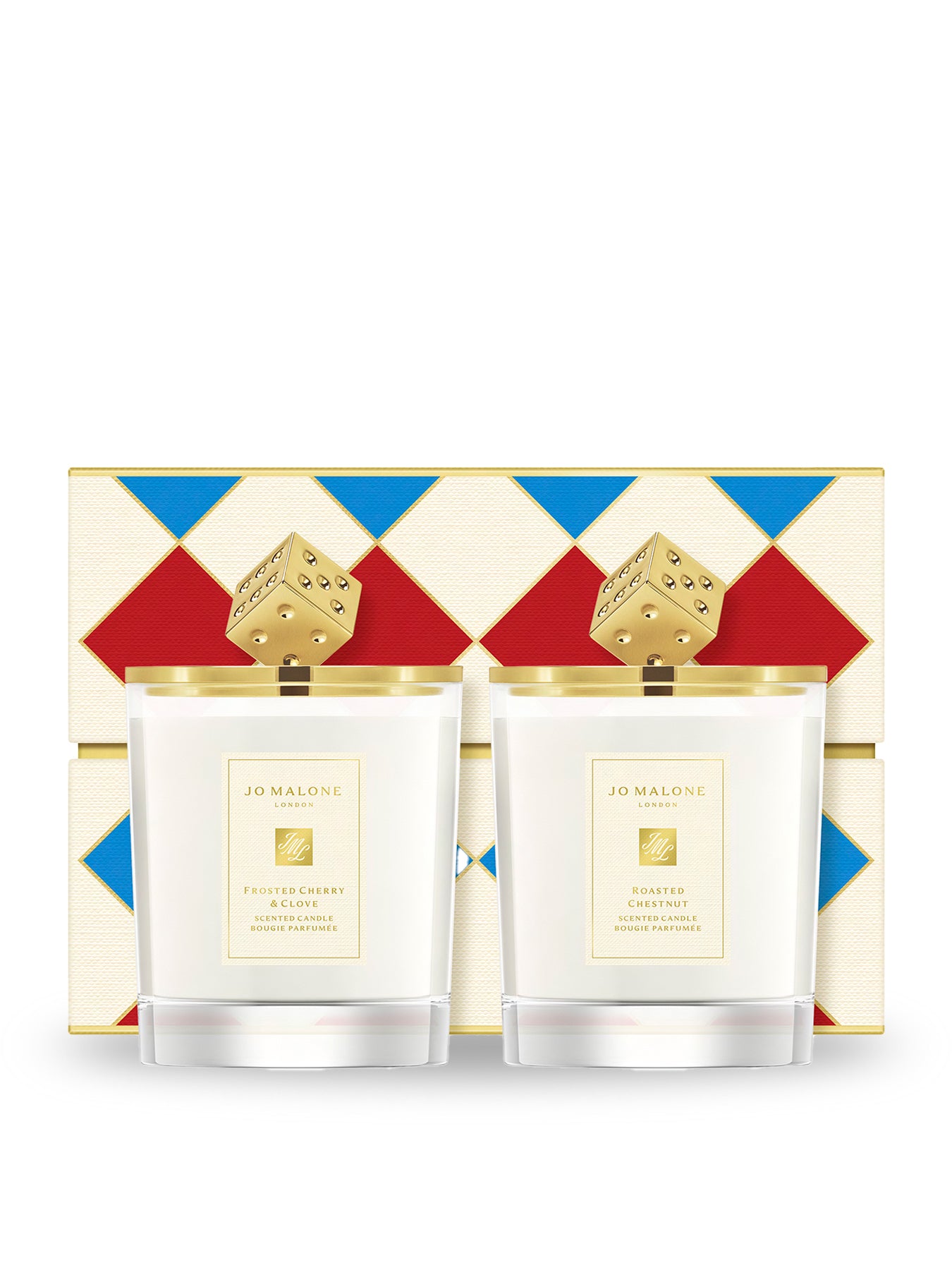 Decorated Candle Duo