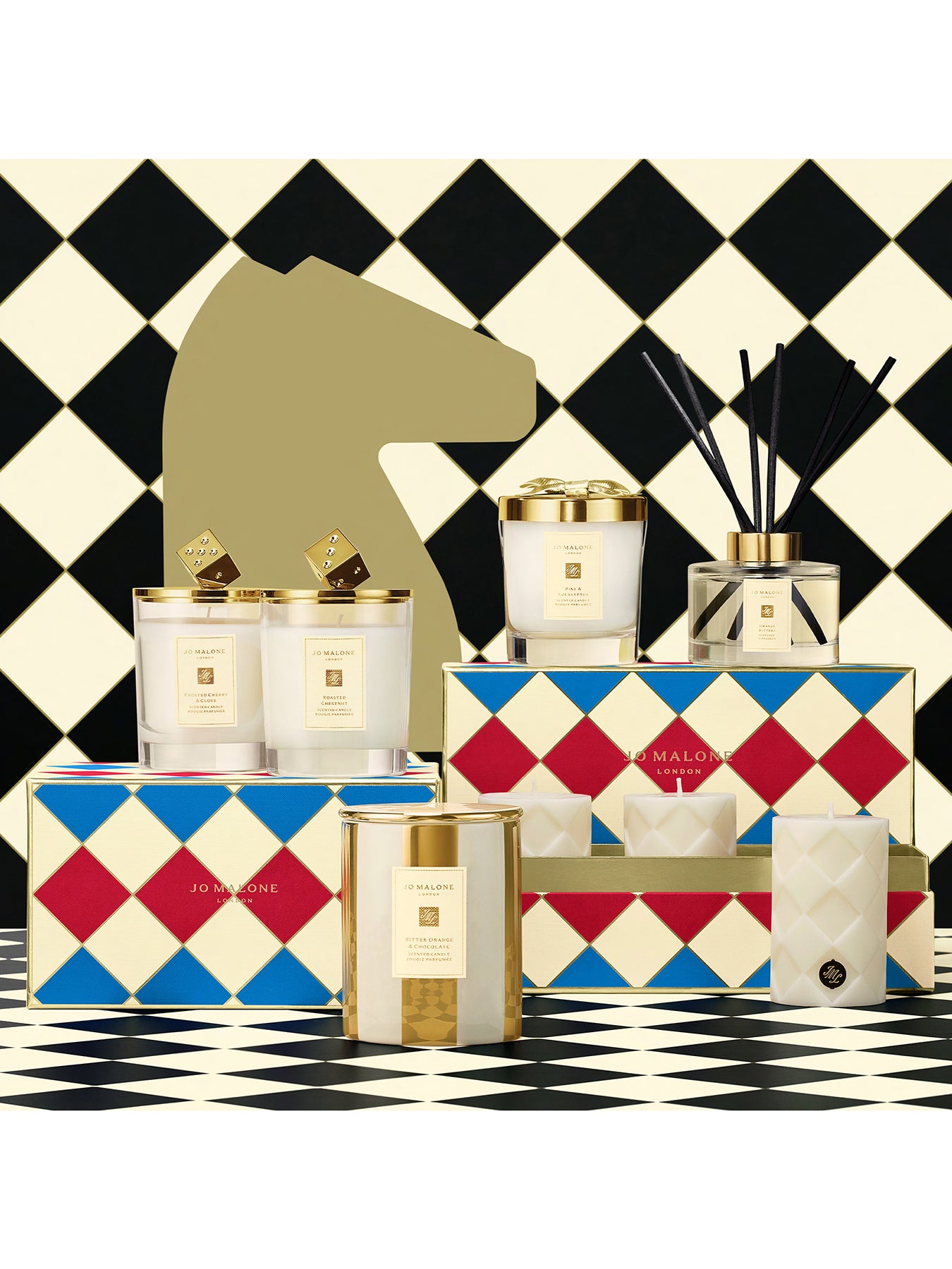 Decorated Candle Duo