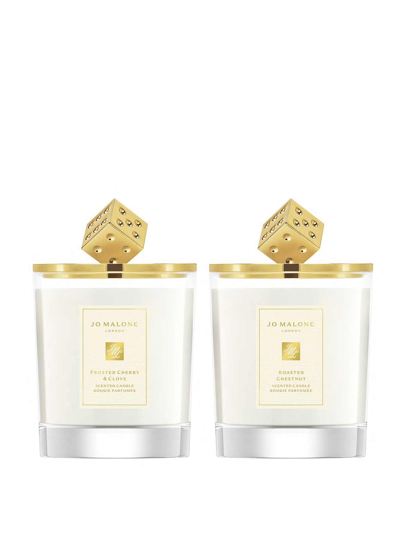 Decorated Candle Duo