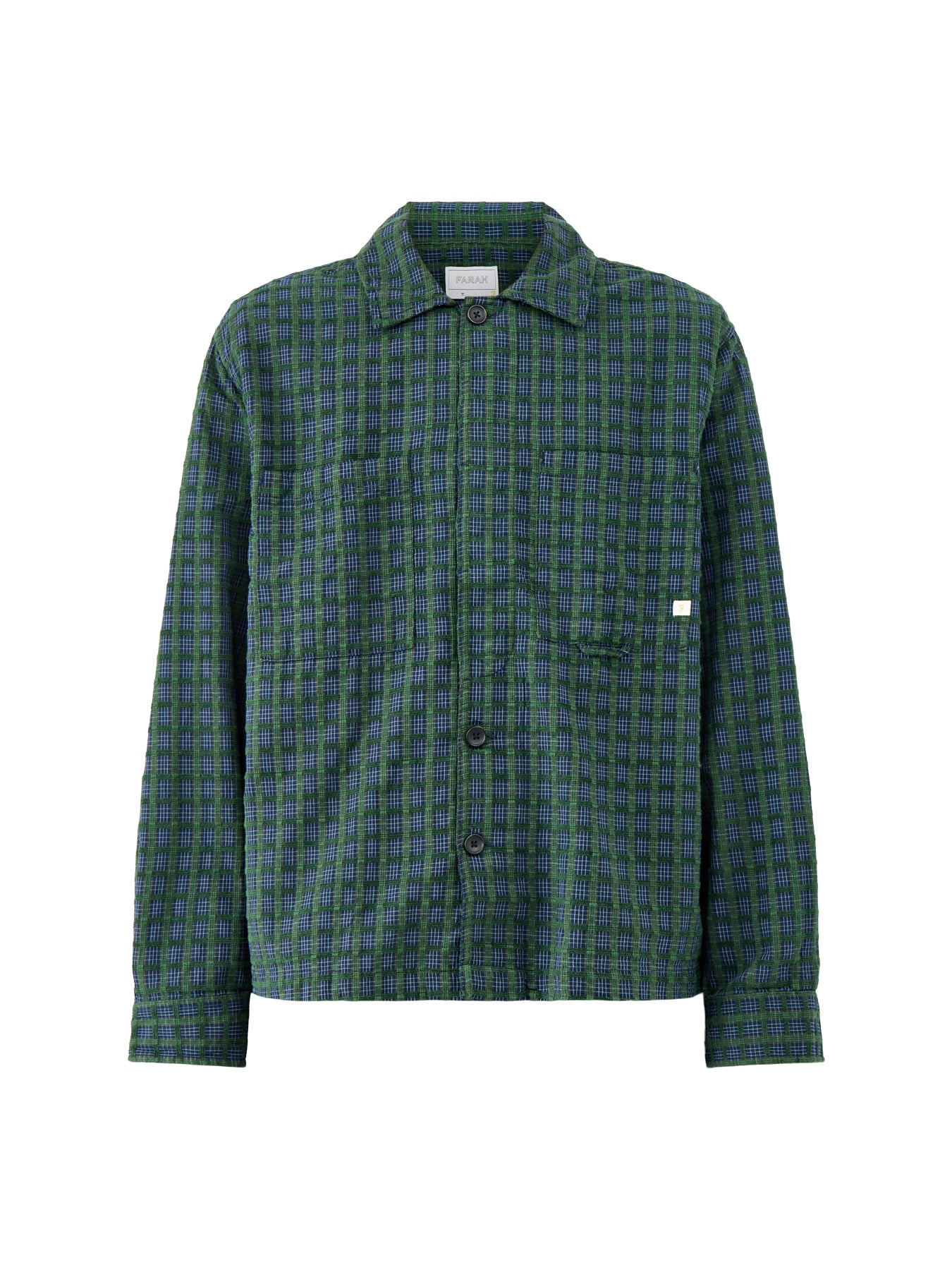 Checked Organic Cotton Shirt Green