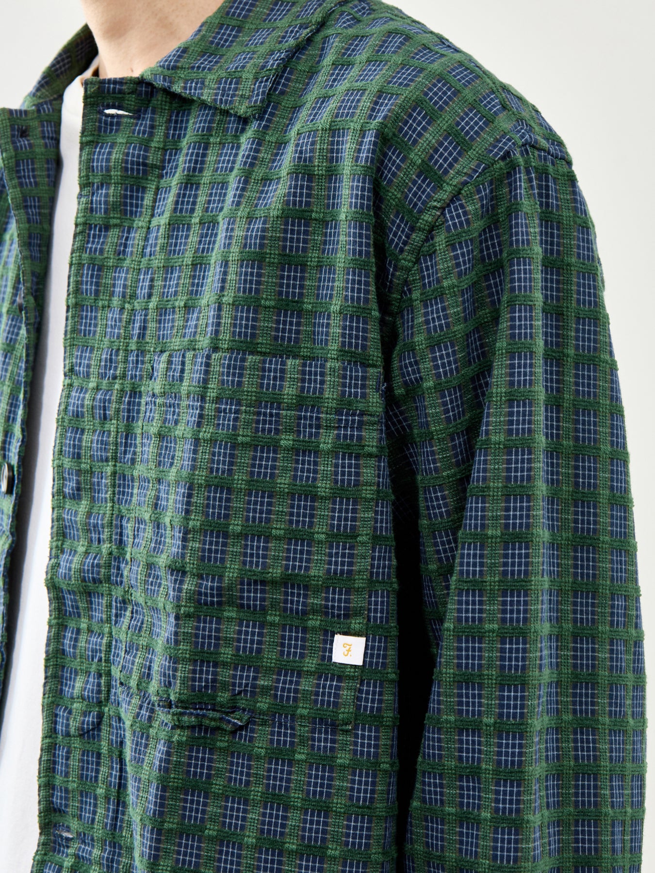 Checked Organic Cotton Shirt Green