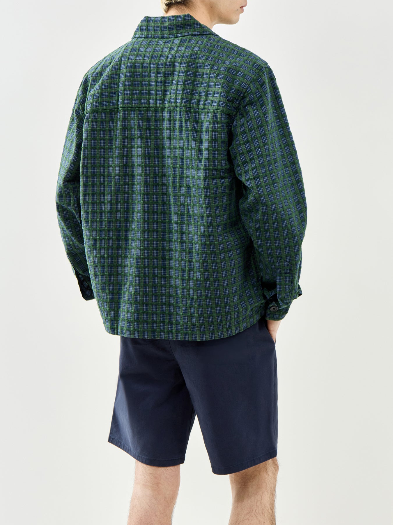 Checked Organic Cotton Shirt Green