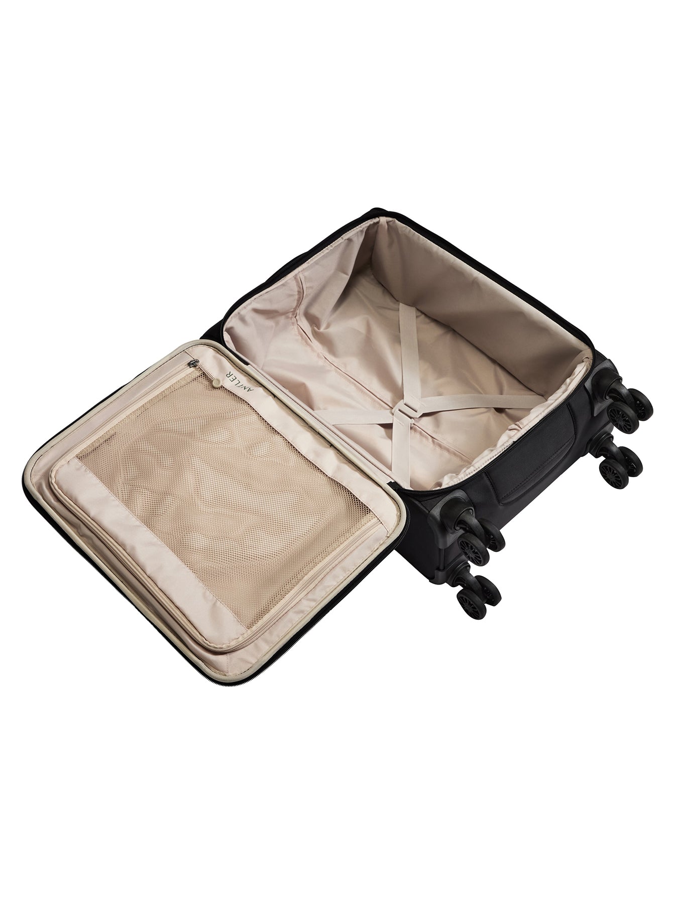 Soft Stripe 2.0 Cabin Suitcase 55cm Black