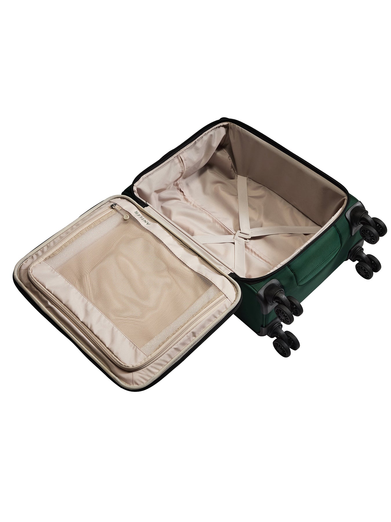 Soft Stripe 2.0 Cabin Suitcase 55cm Green