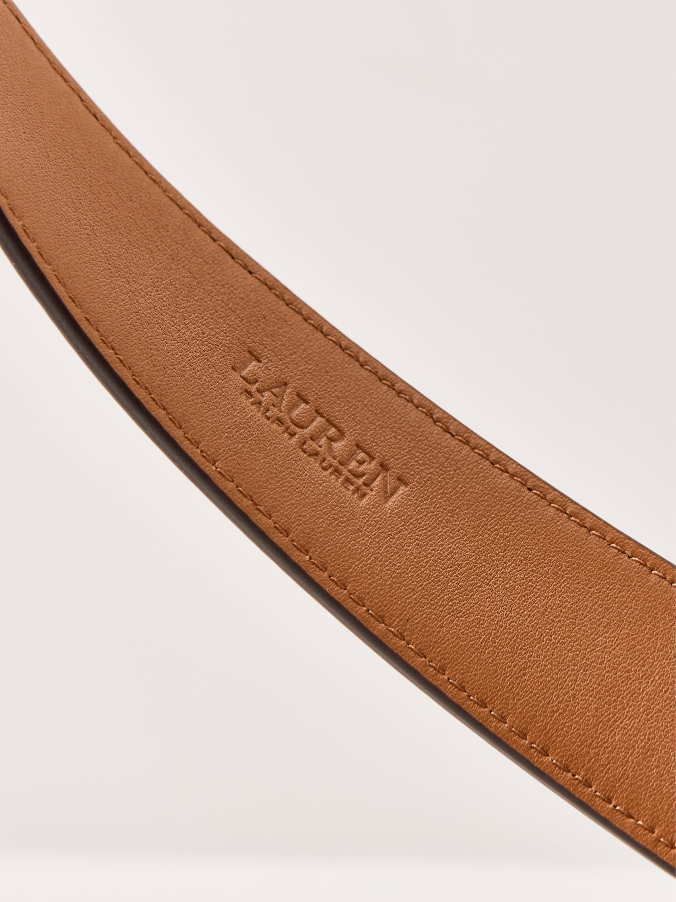 Logo Keeper Leather Belt Medium Tan
