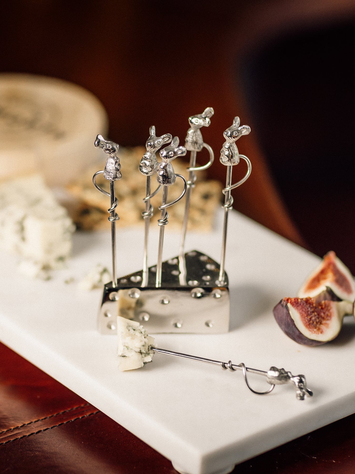 Mouse Picks and Cheese Wedge Holder