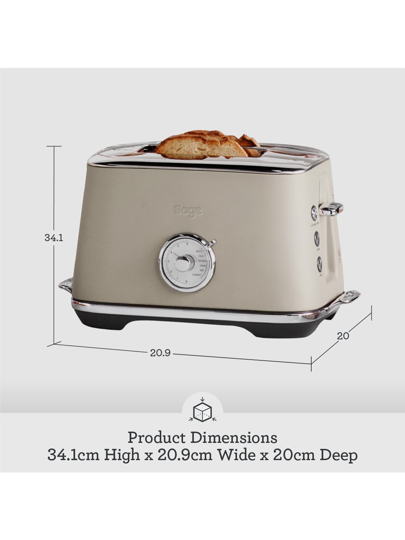 Toast Select Luxe Almond Nougat Toaster