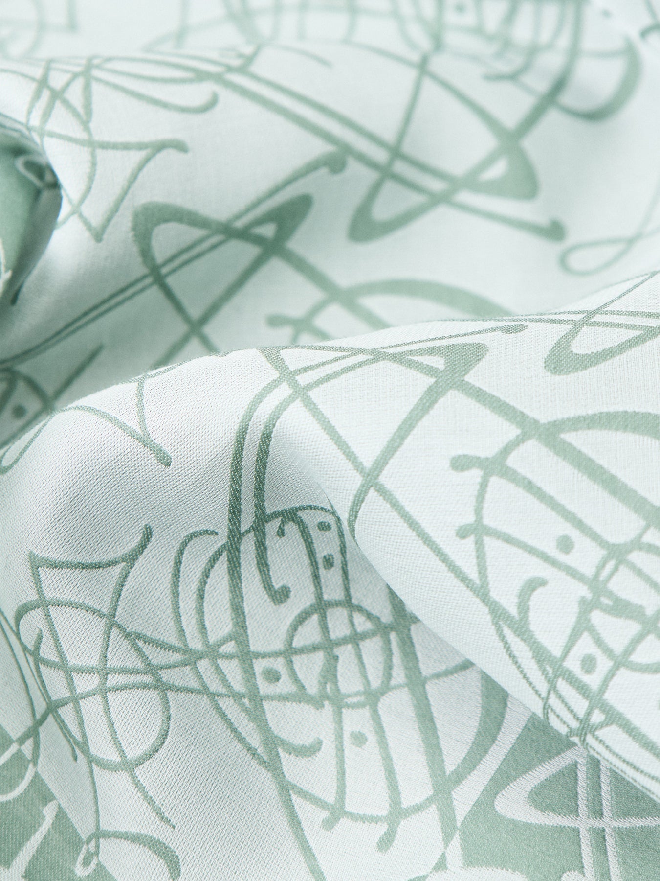 Orb Print Scarf Sage