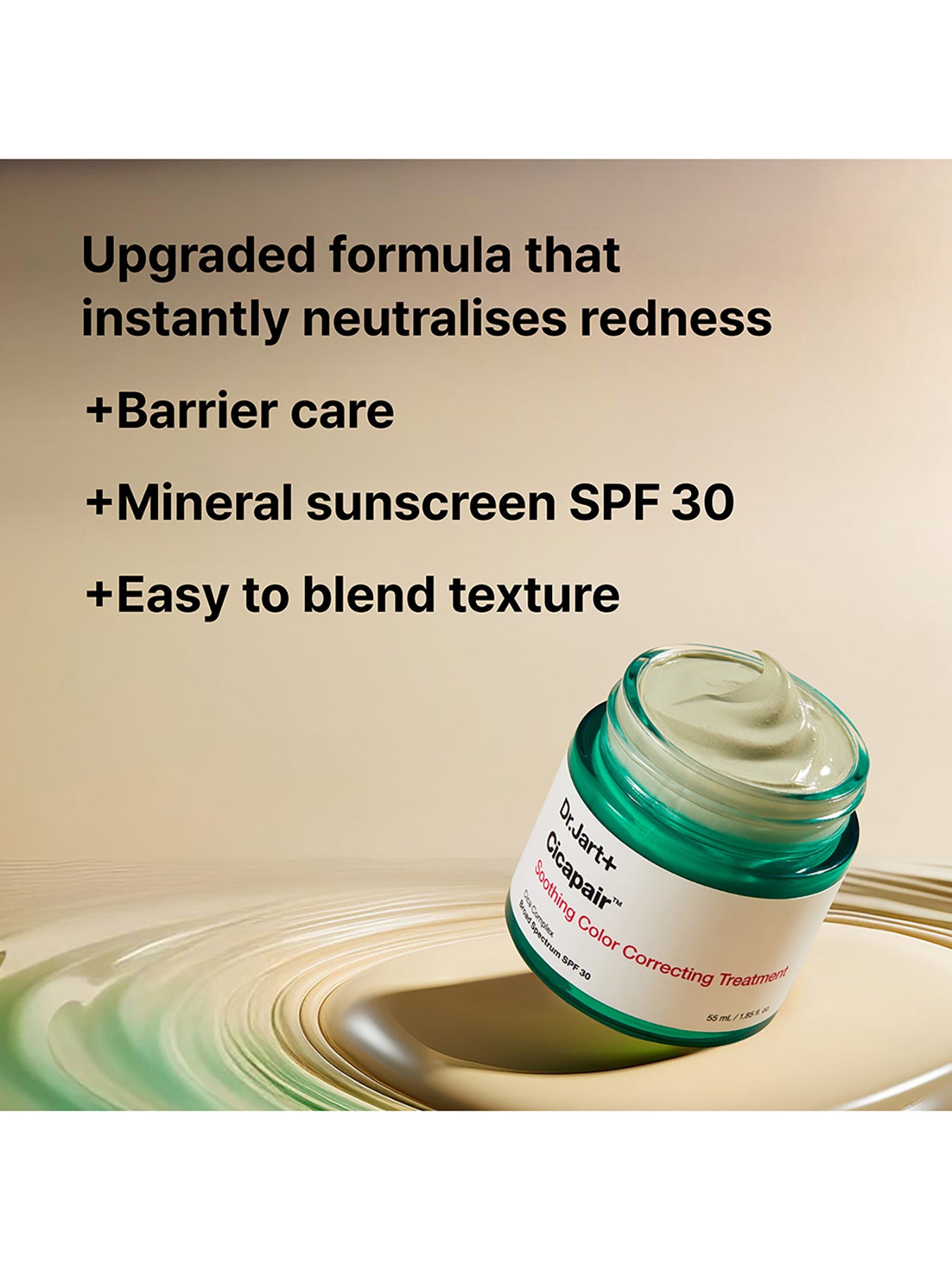 The Cicapair Soothing Color Correcting Treatment SPF 30 15ml