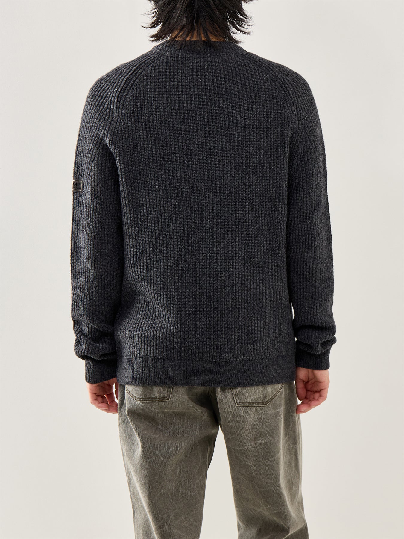 Chester Crew Knit Jumper Grey