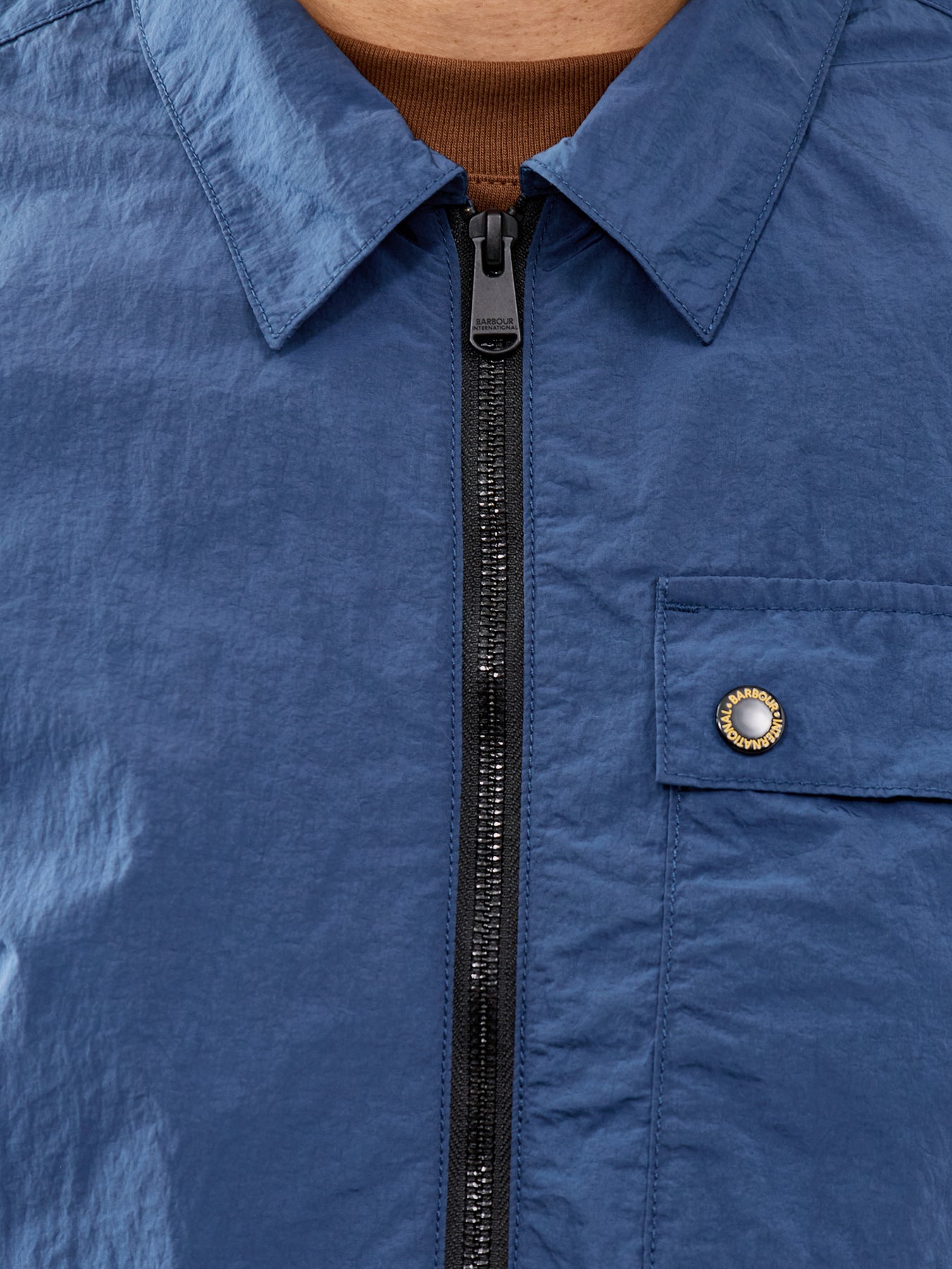 Inline Cotton Overshirt Blue