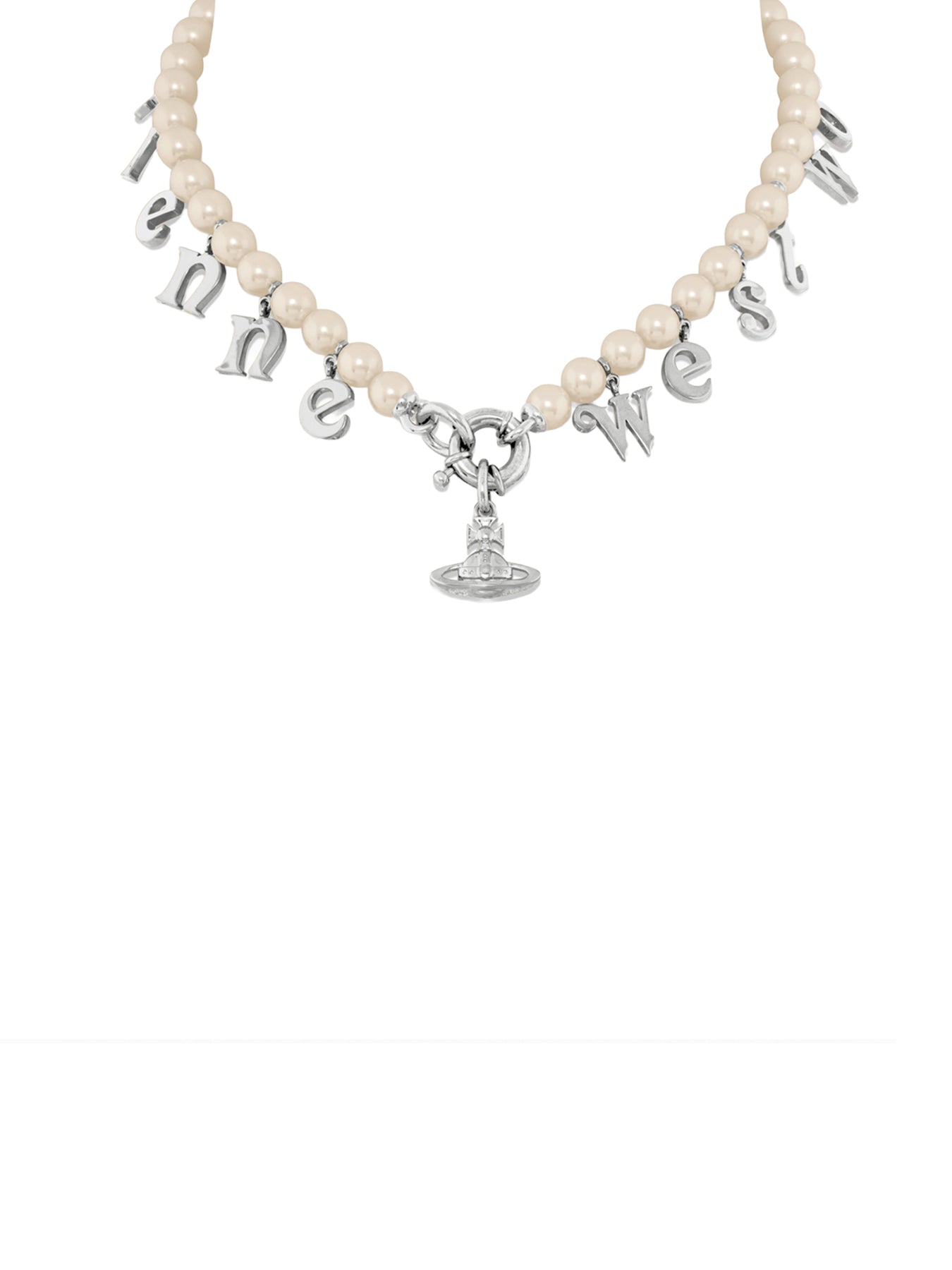 Pearl Pendant Necklace Silver