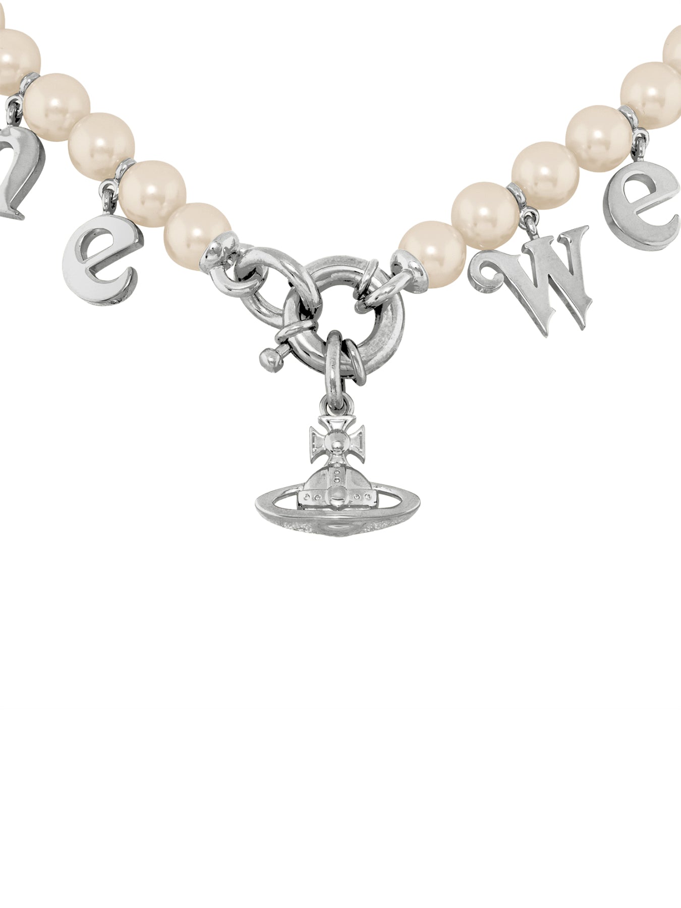 Pearl Pendant Necklace Silver