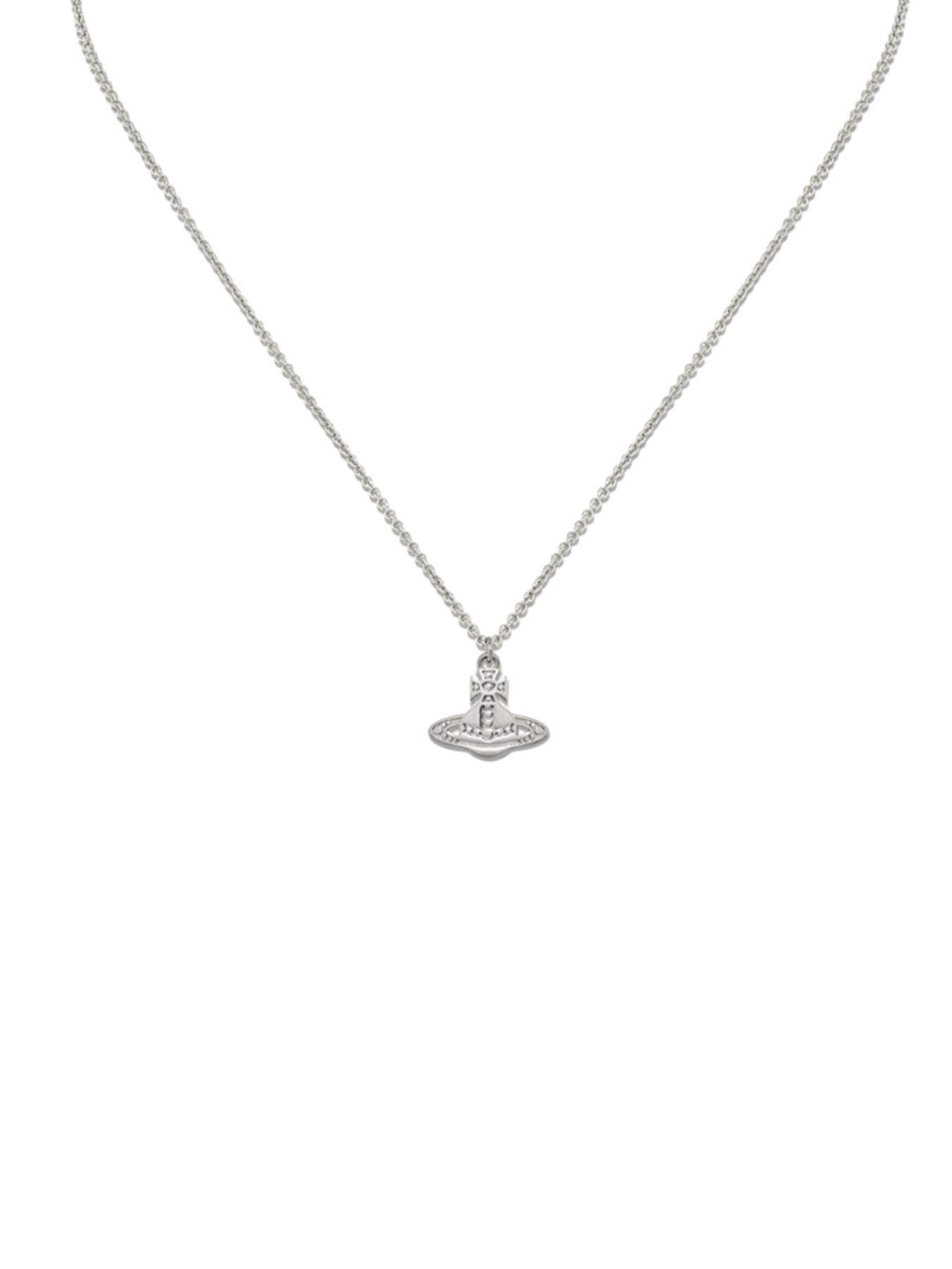Signature Pendant Necklace Silver
