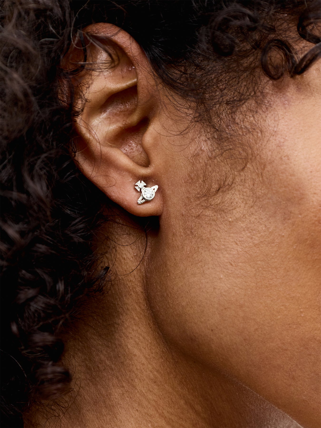 London Orb Earrings Silver