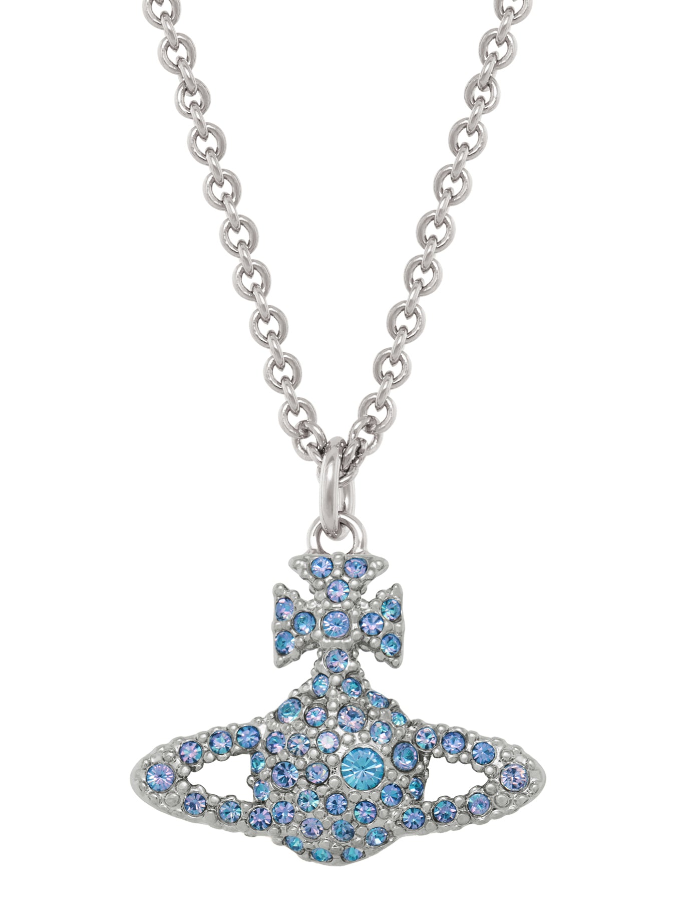 Grace Bas Relief Crystal Pendant Necklace