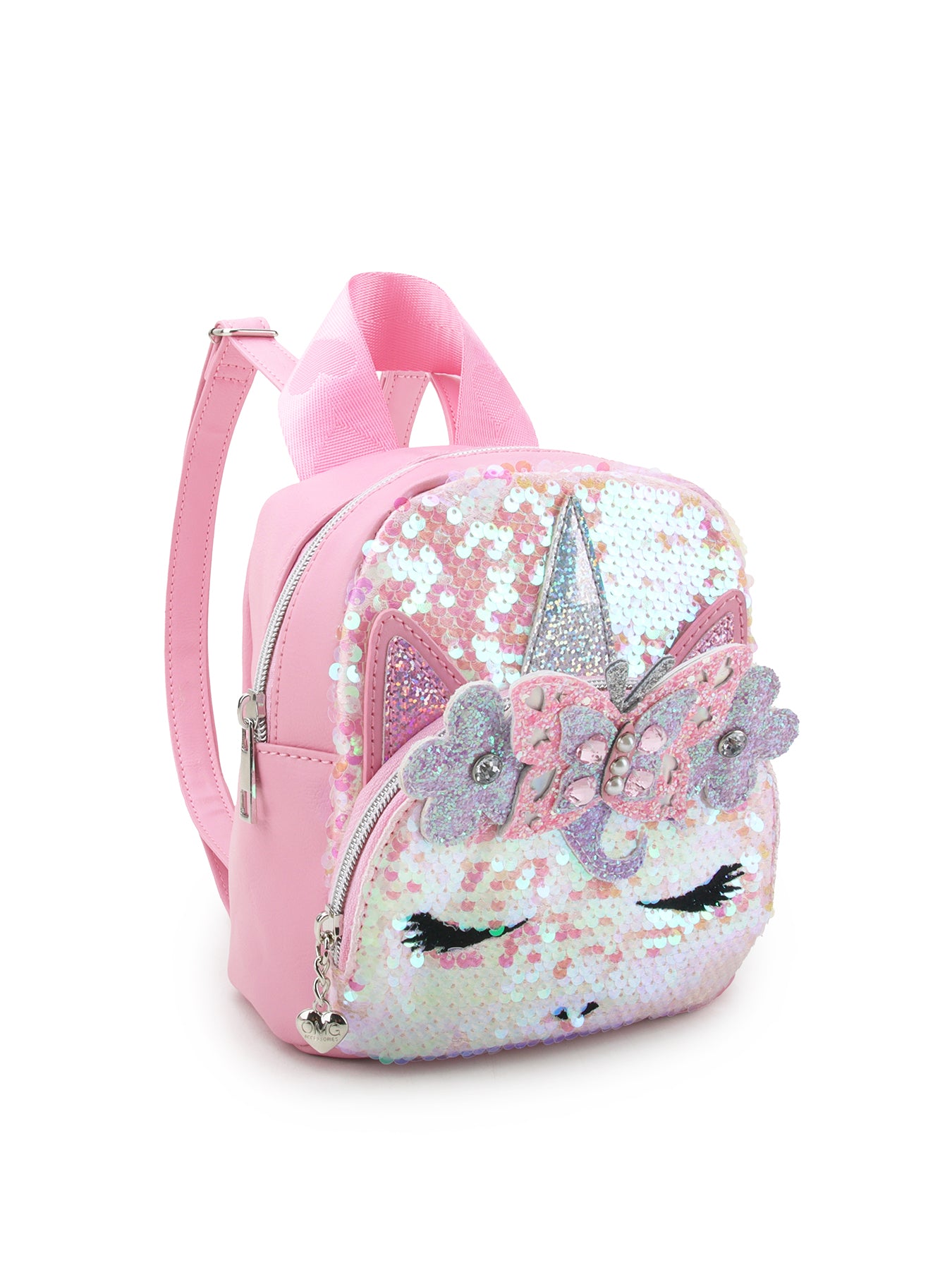 Gwen Sequin Micro Mini Backpack Pink